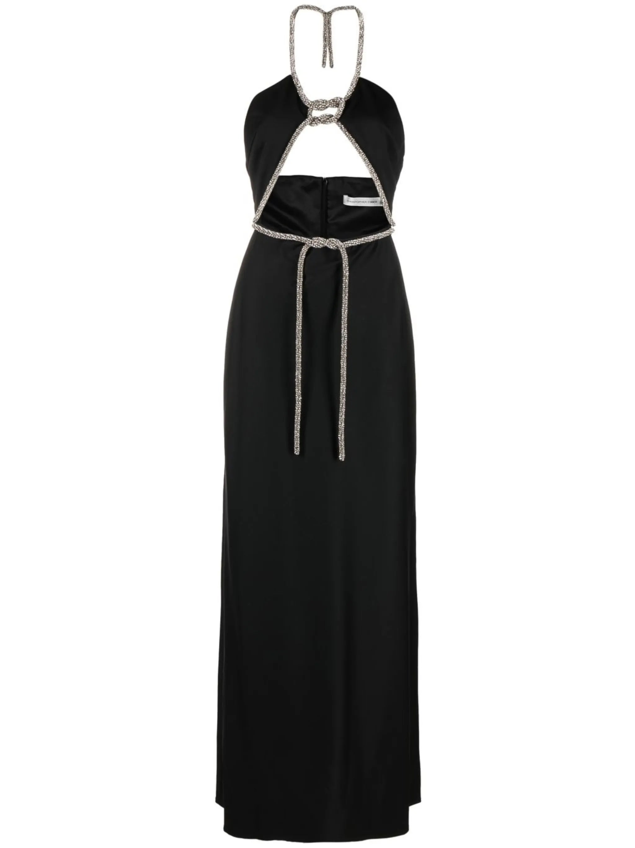crystal-embellished detail gown