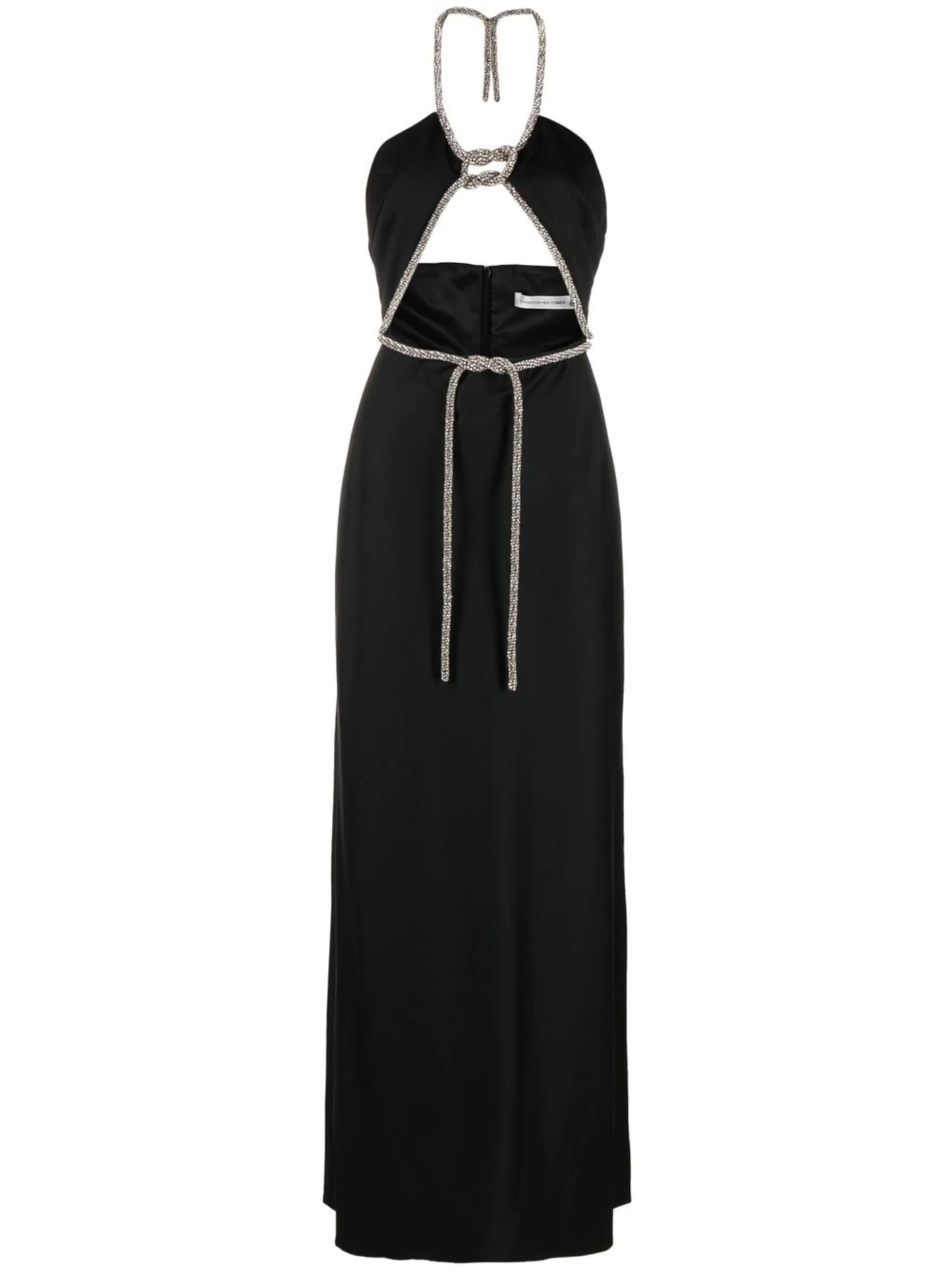 crystal-embellished detail gown
