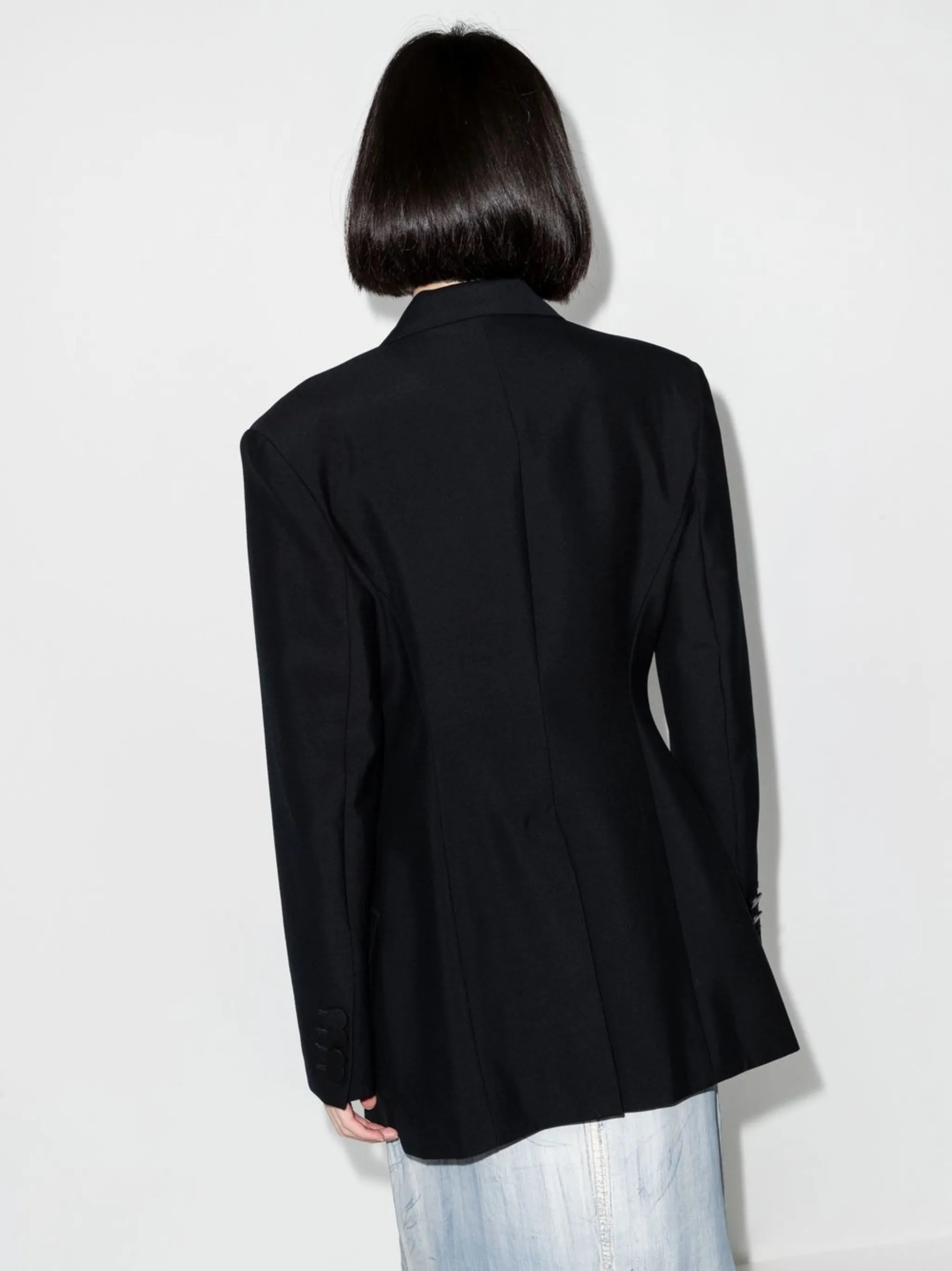 Pierced Chain single-breasted blazer