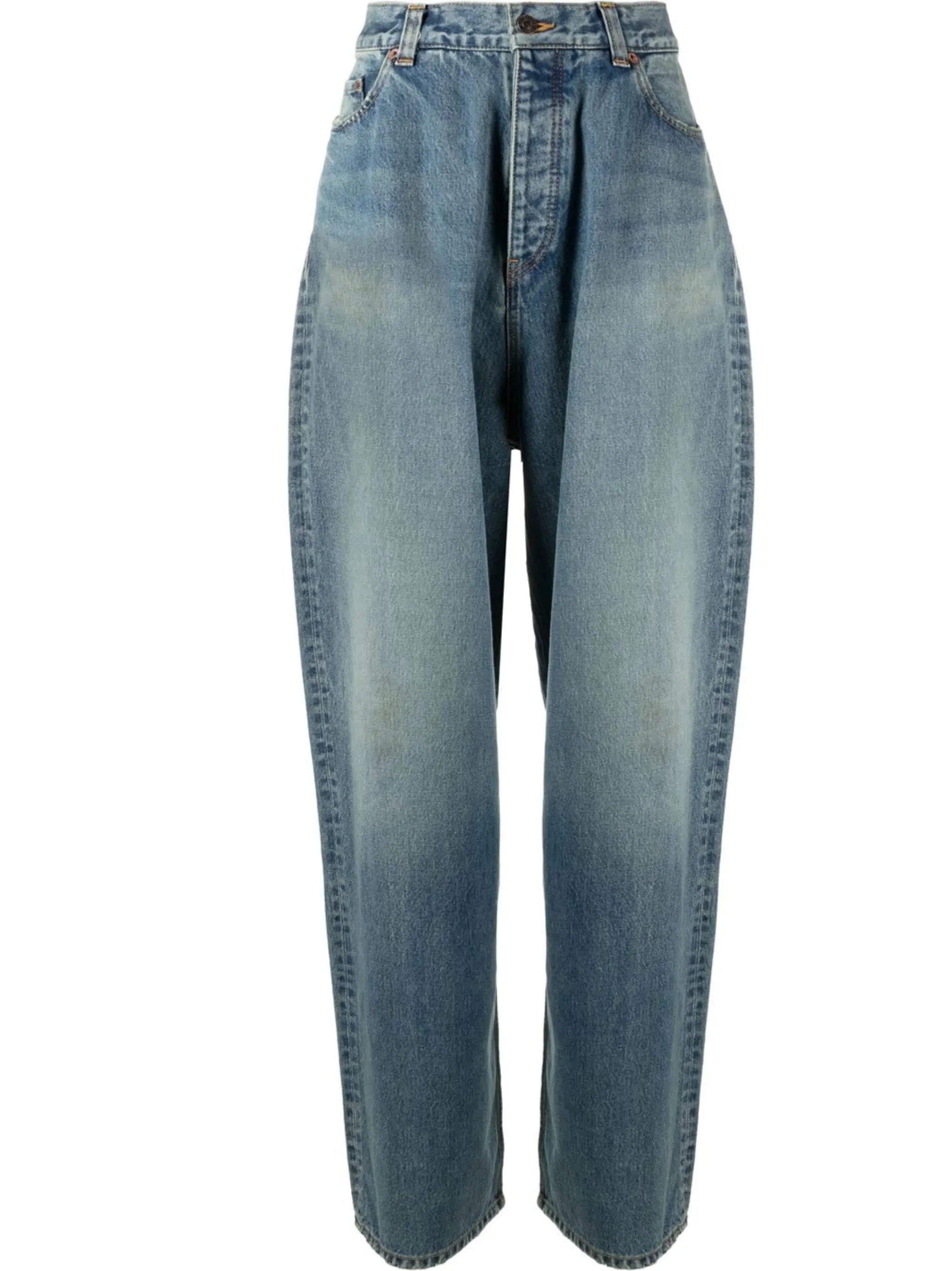 high-rise wide-leg jeans