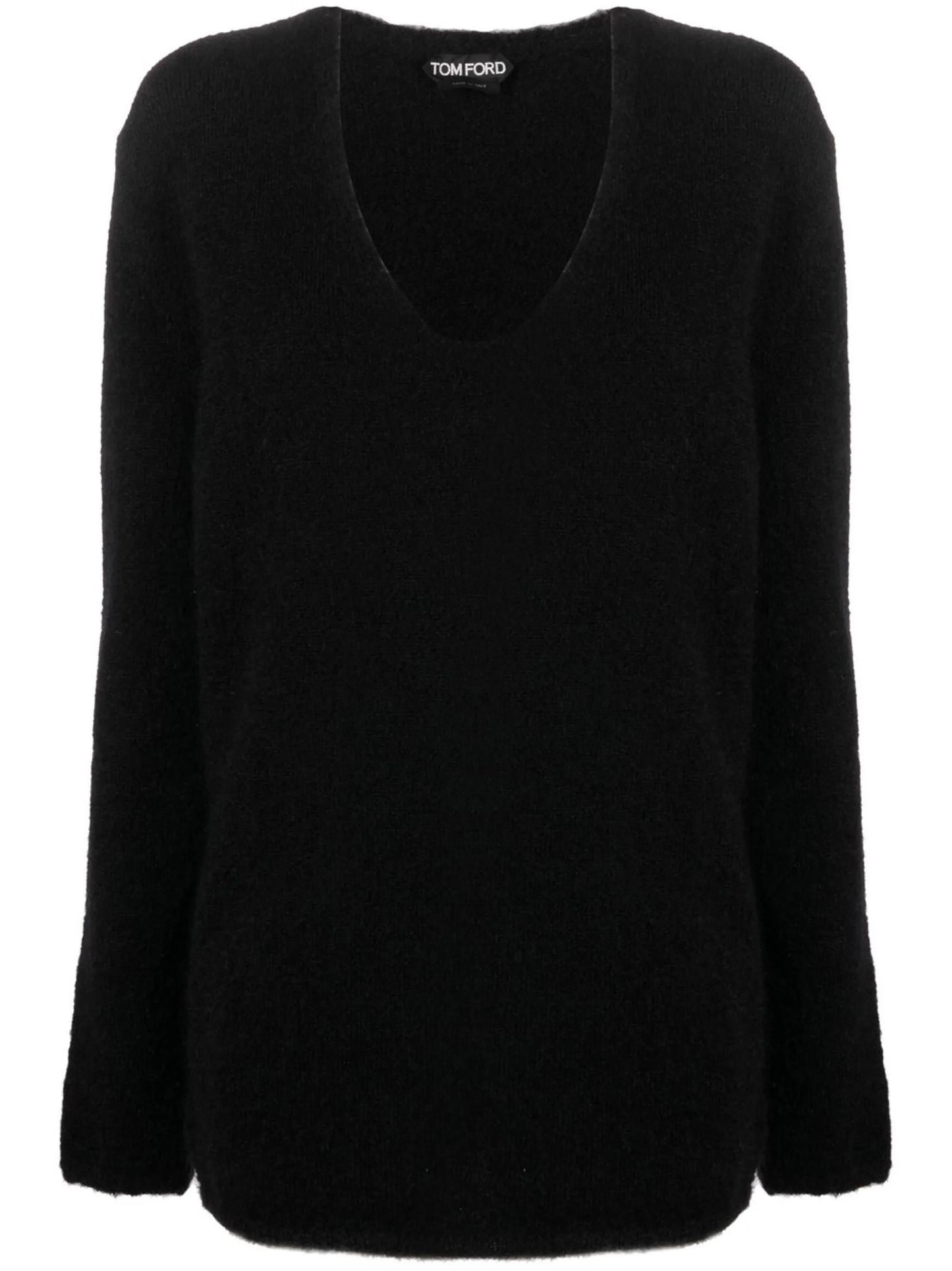 V-neck knitted jumper