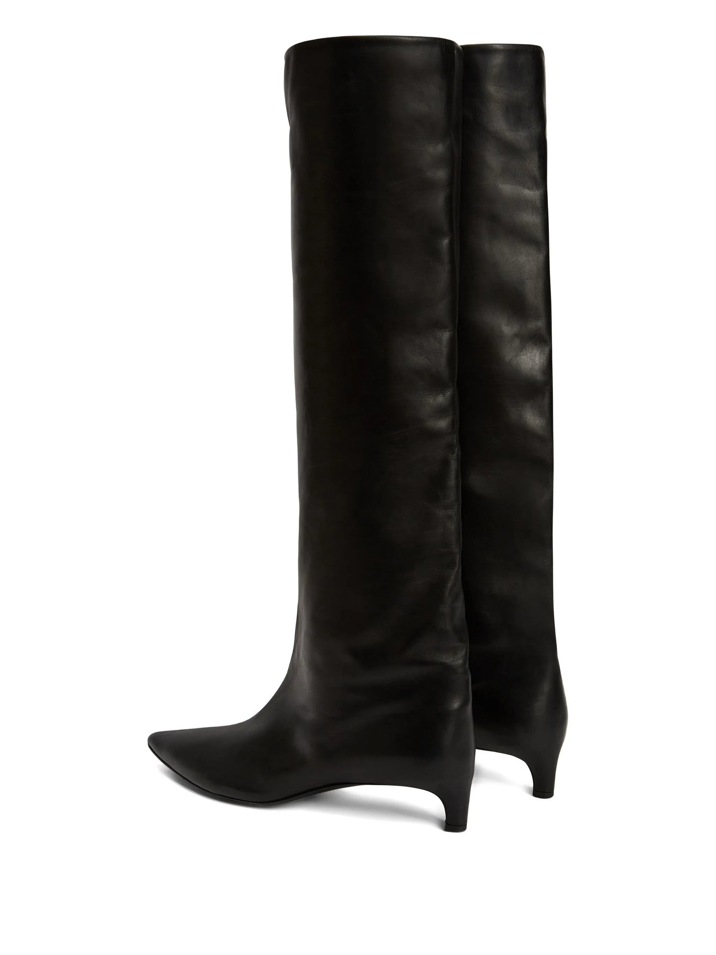 leather knee-high boots