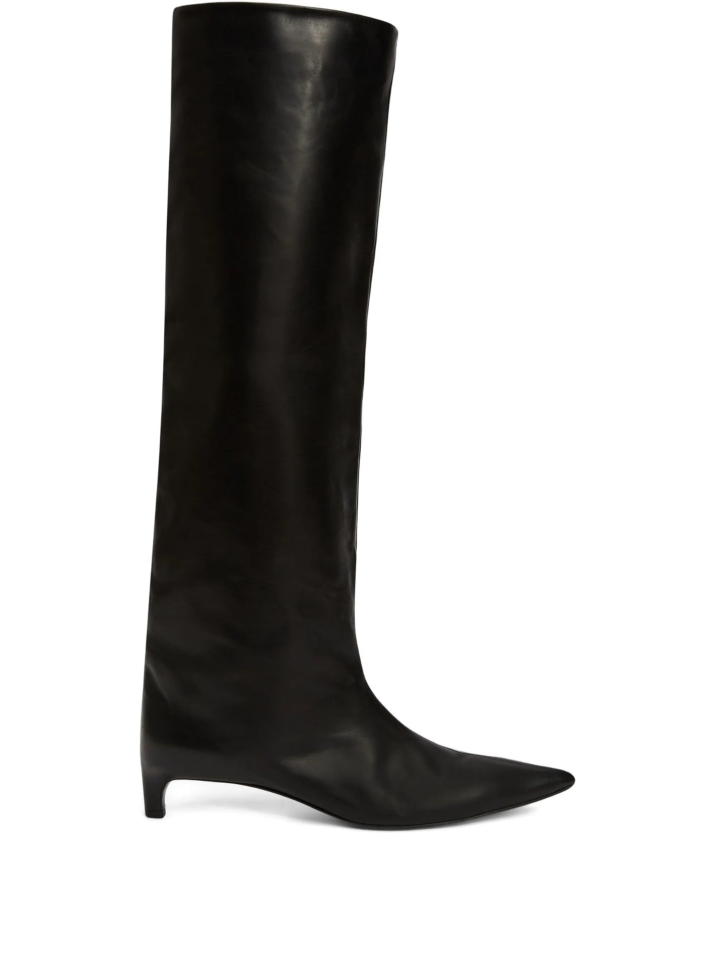 leather knee-high boots