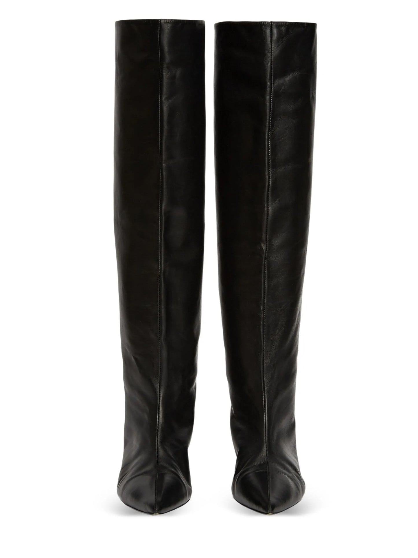leather knee-high boots