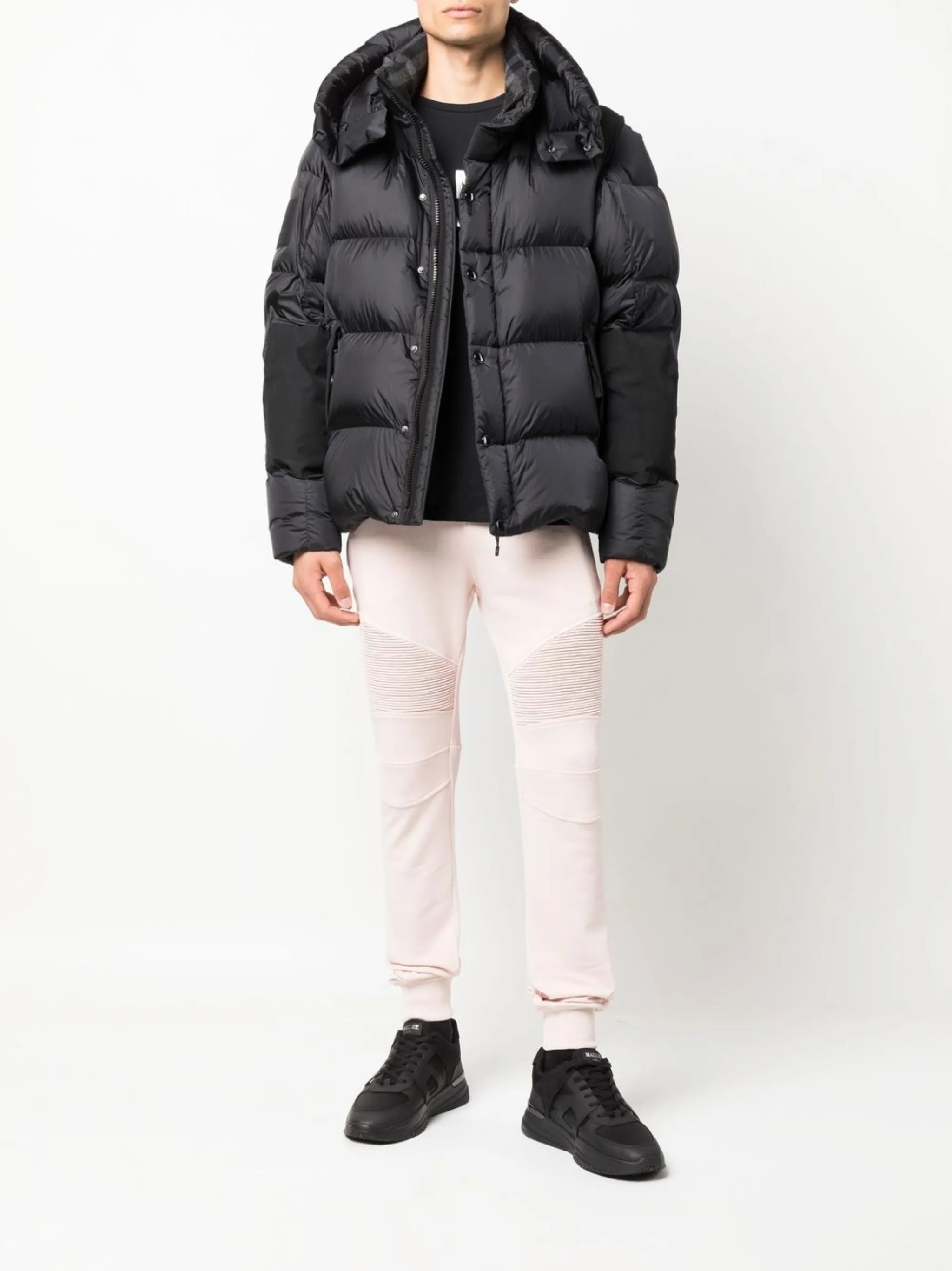 logo-print ribbed track pants