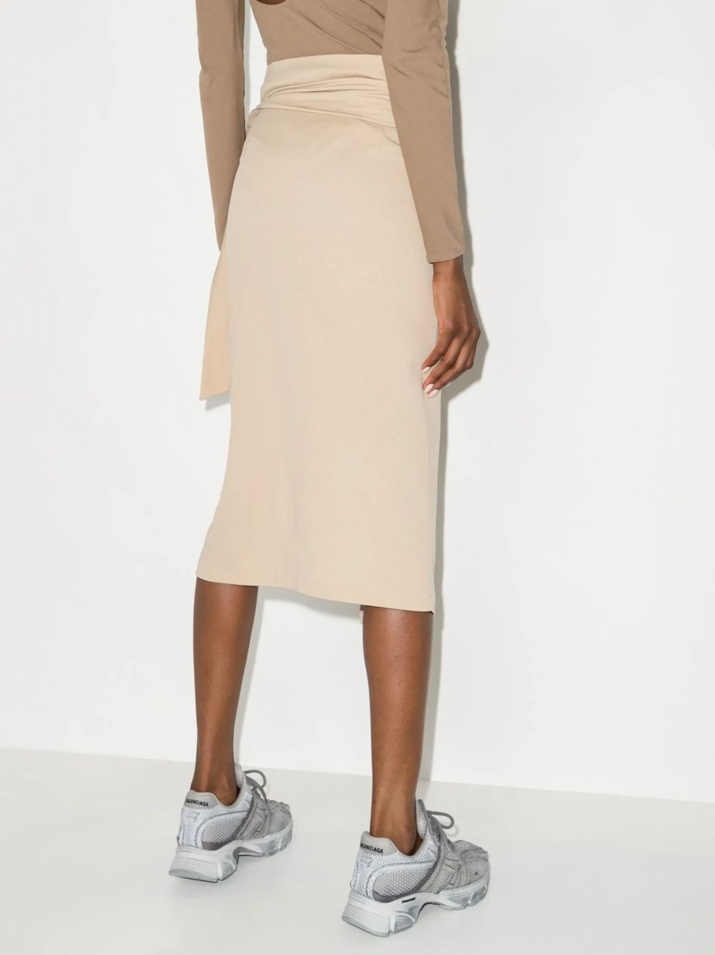 Origami wrap skirt