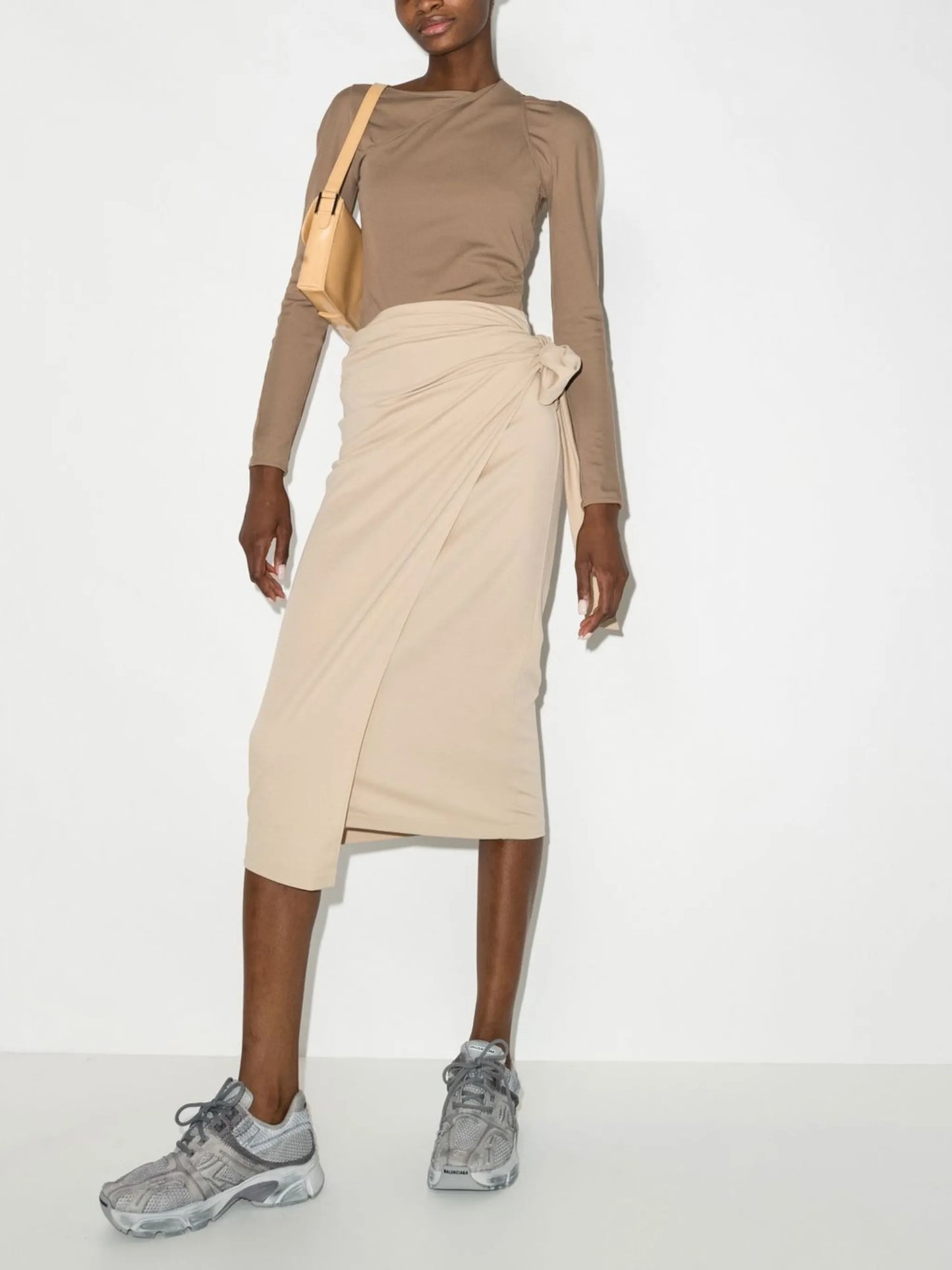 Origami wrap skirt