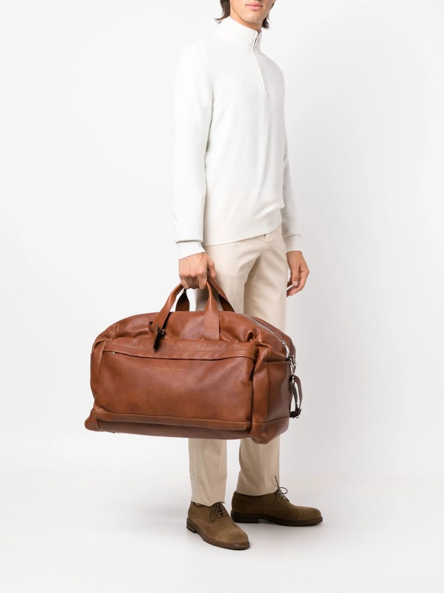 embossed-logo detail holdall