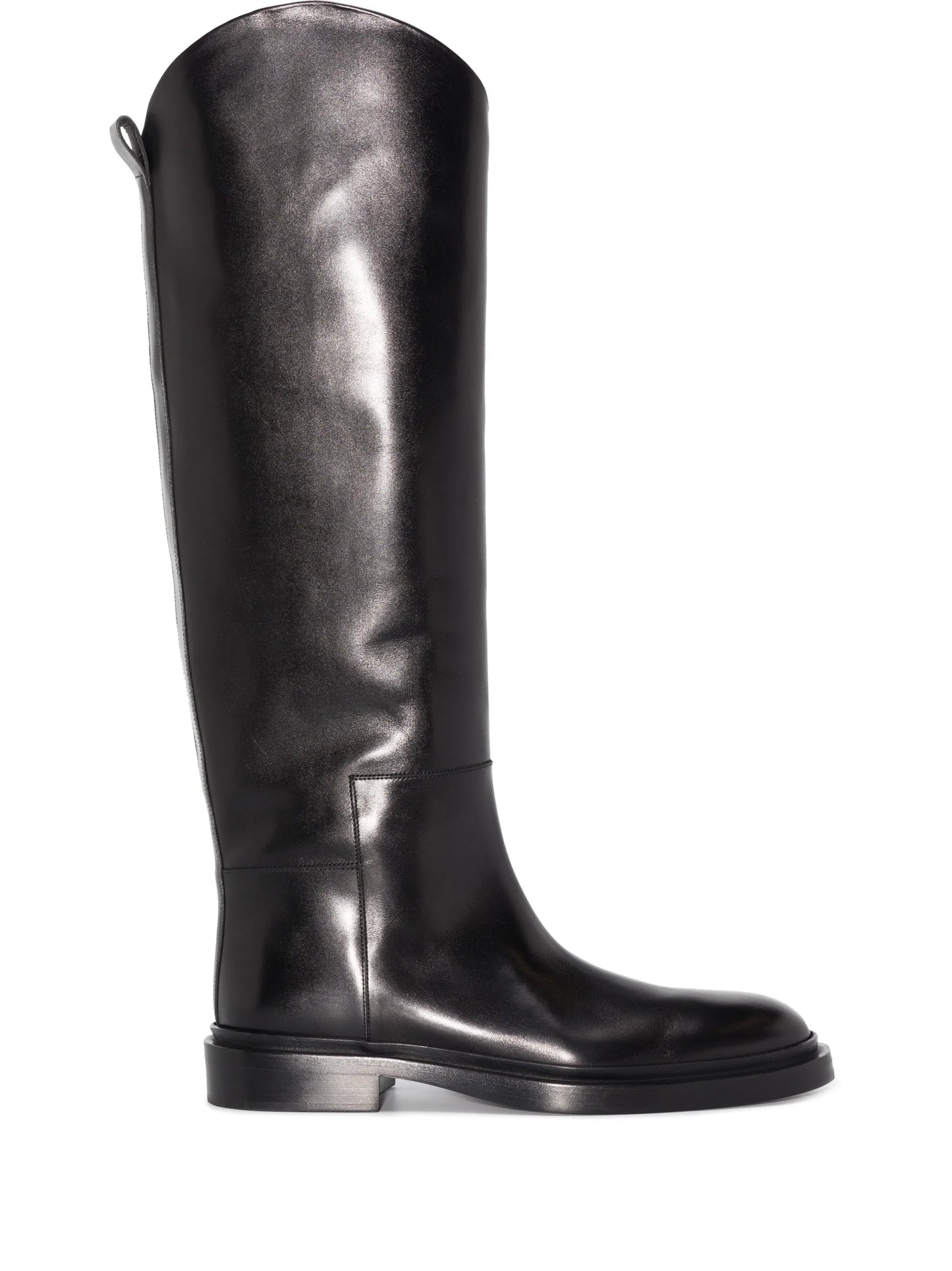 knee-high leather boots