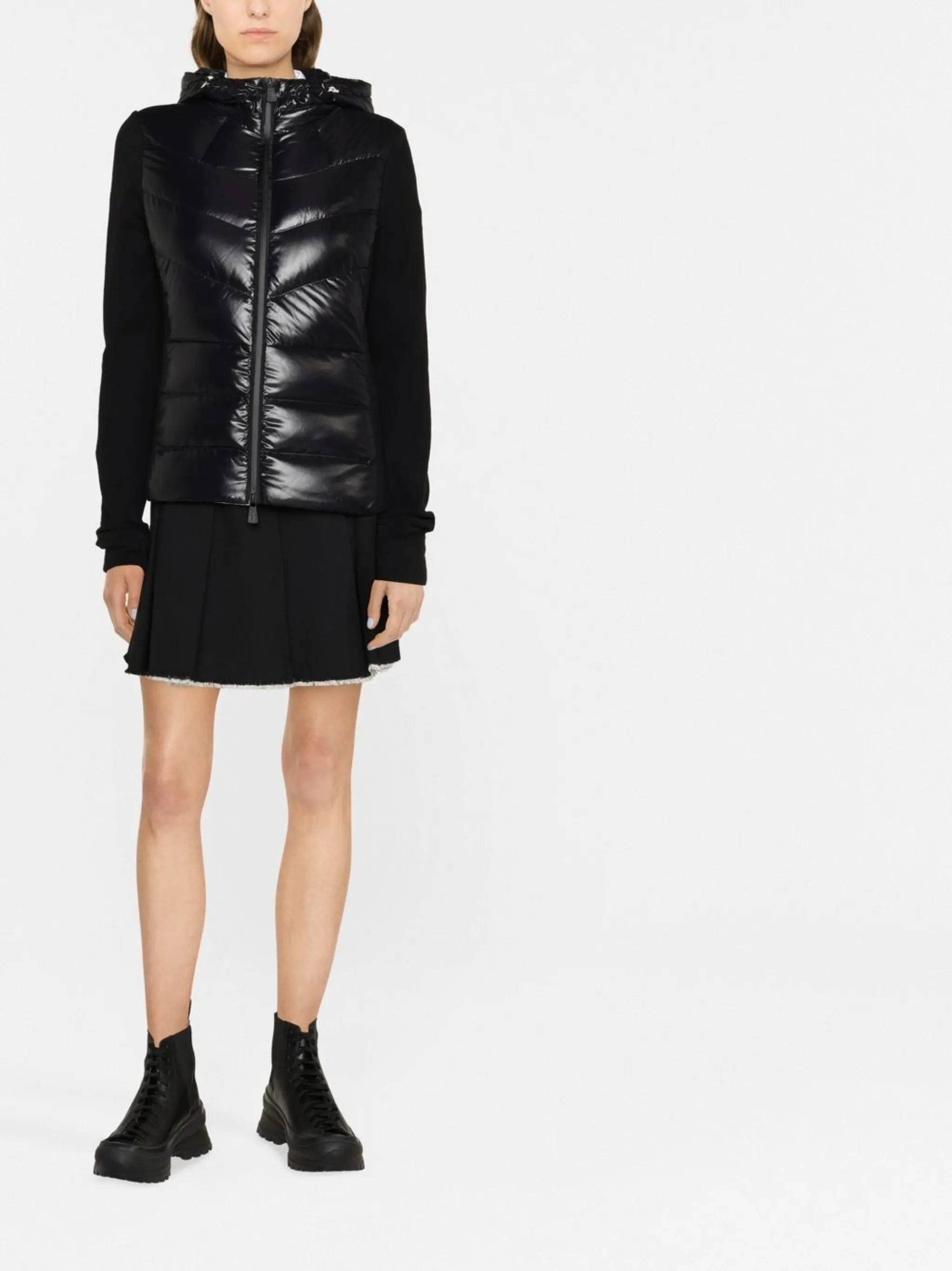 logo-patch padded-panel jacket