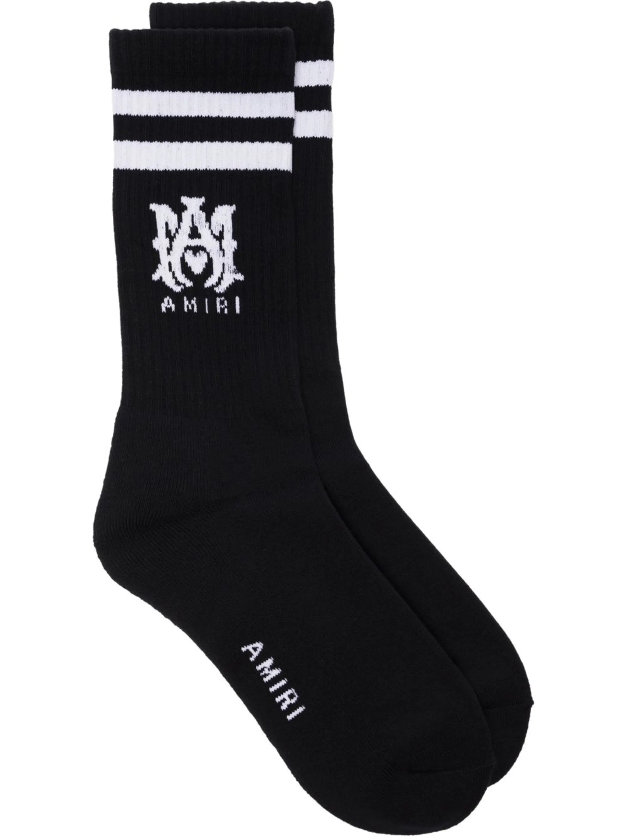 monogram motif socks