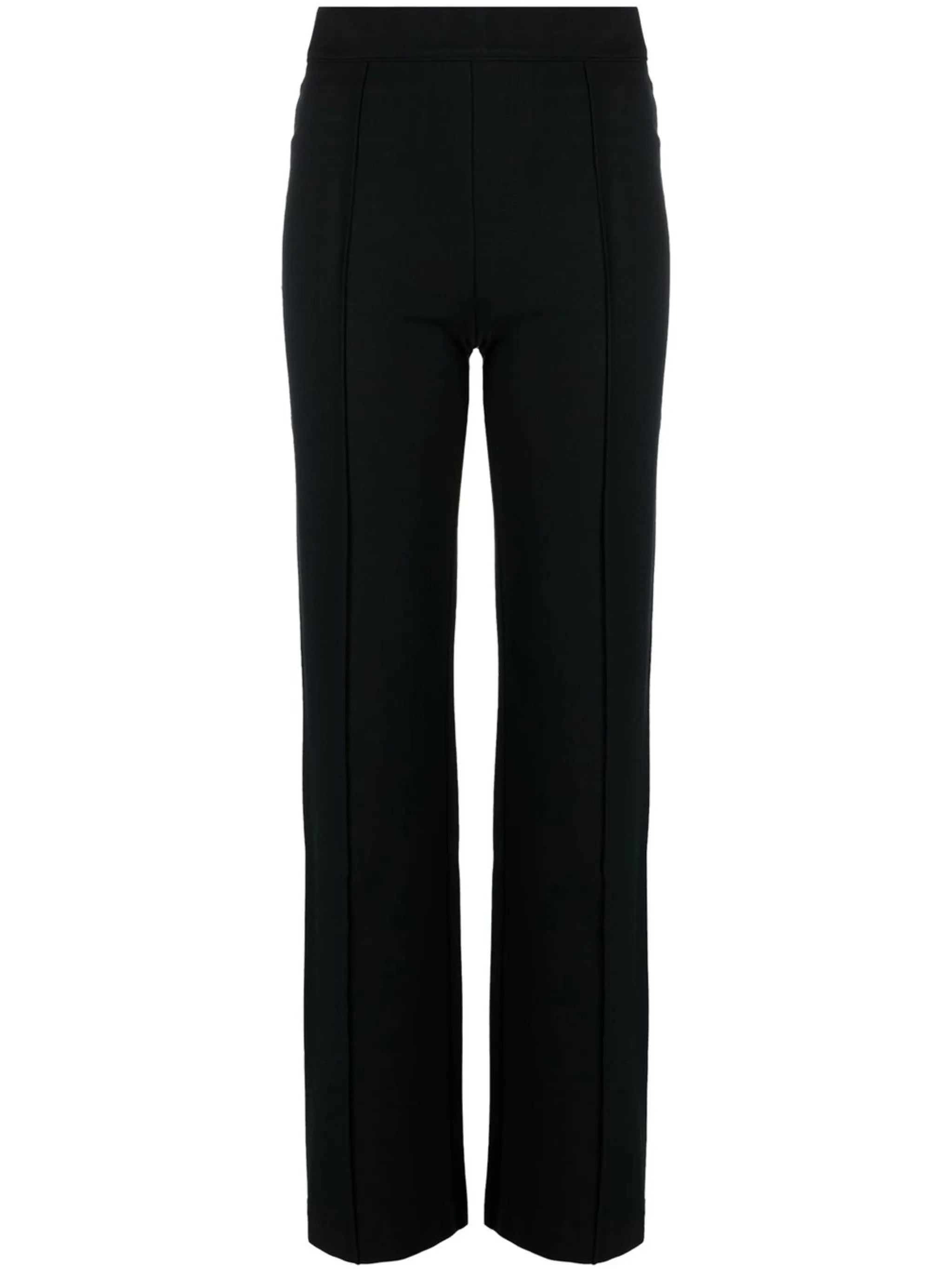 high-rise flared trousers
