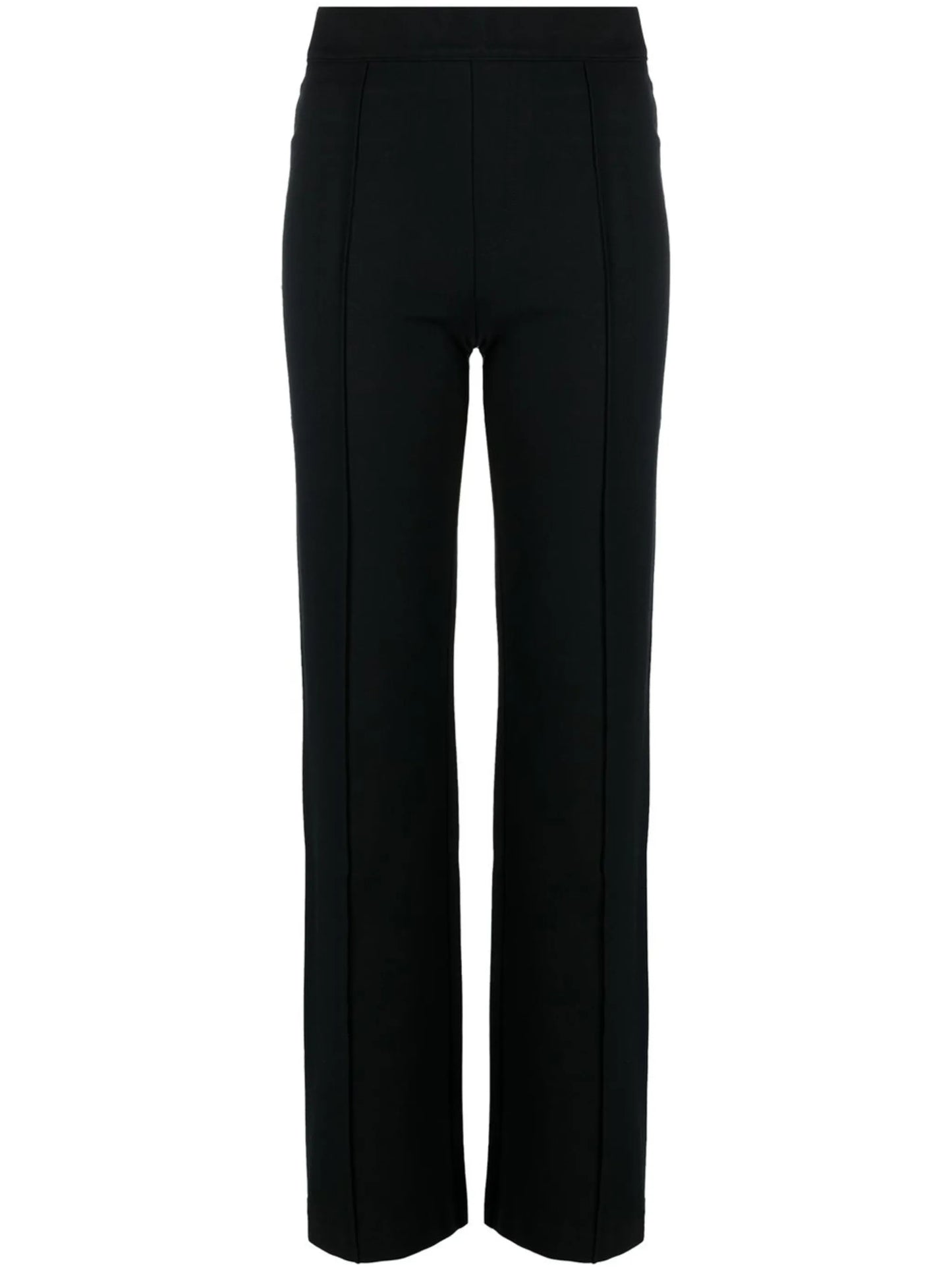 high-rise flared trousers