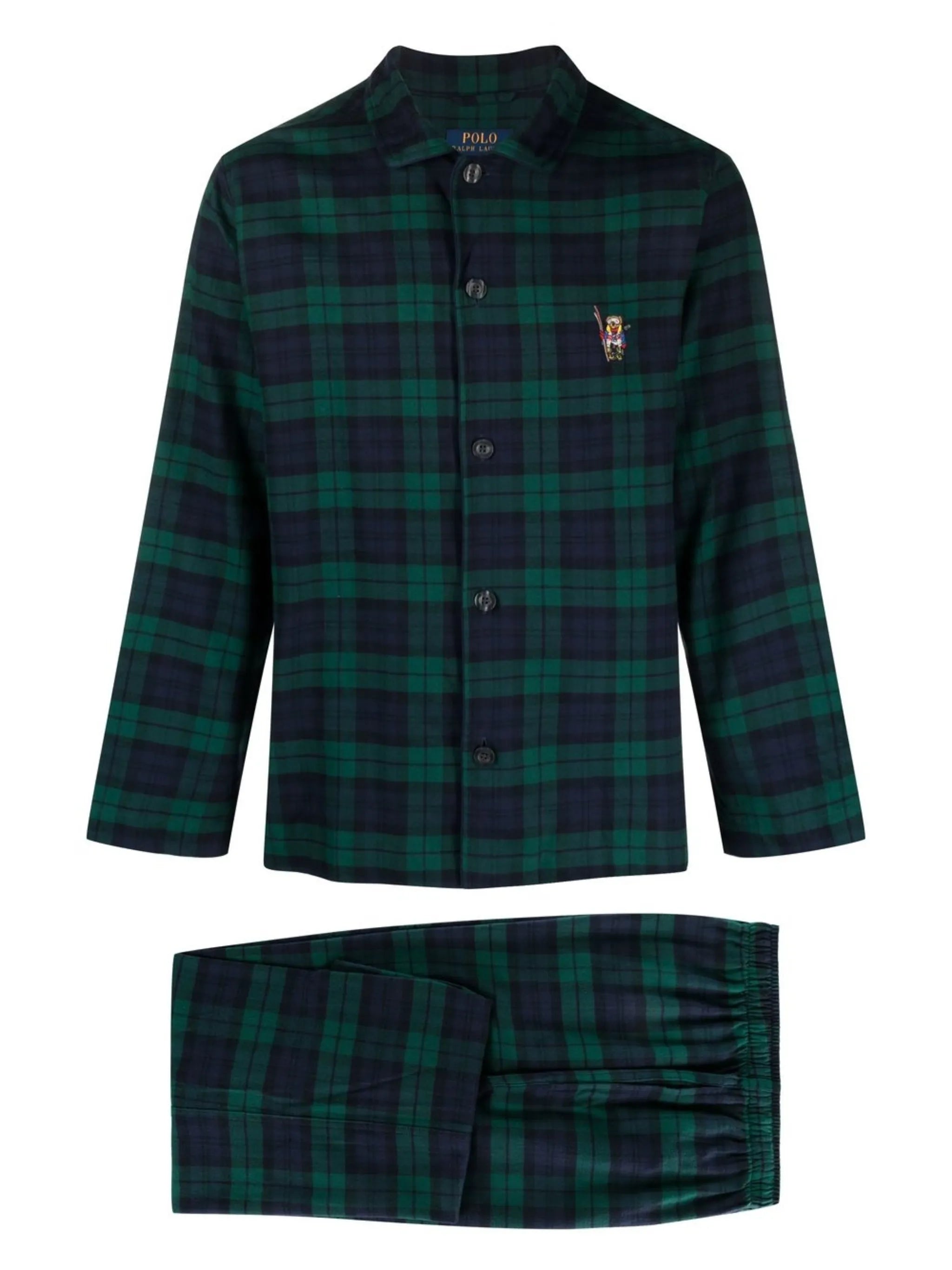 check-pattern pajama set