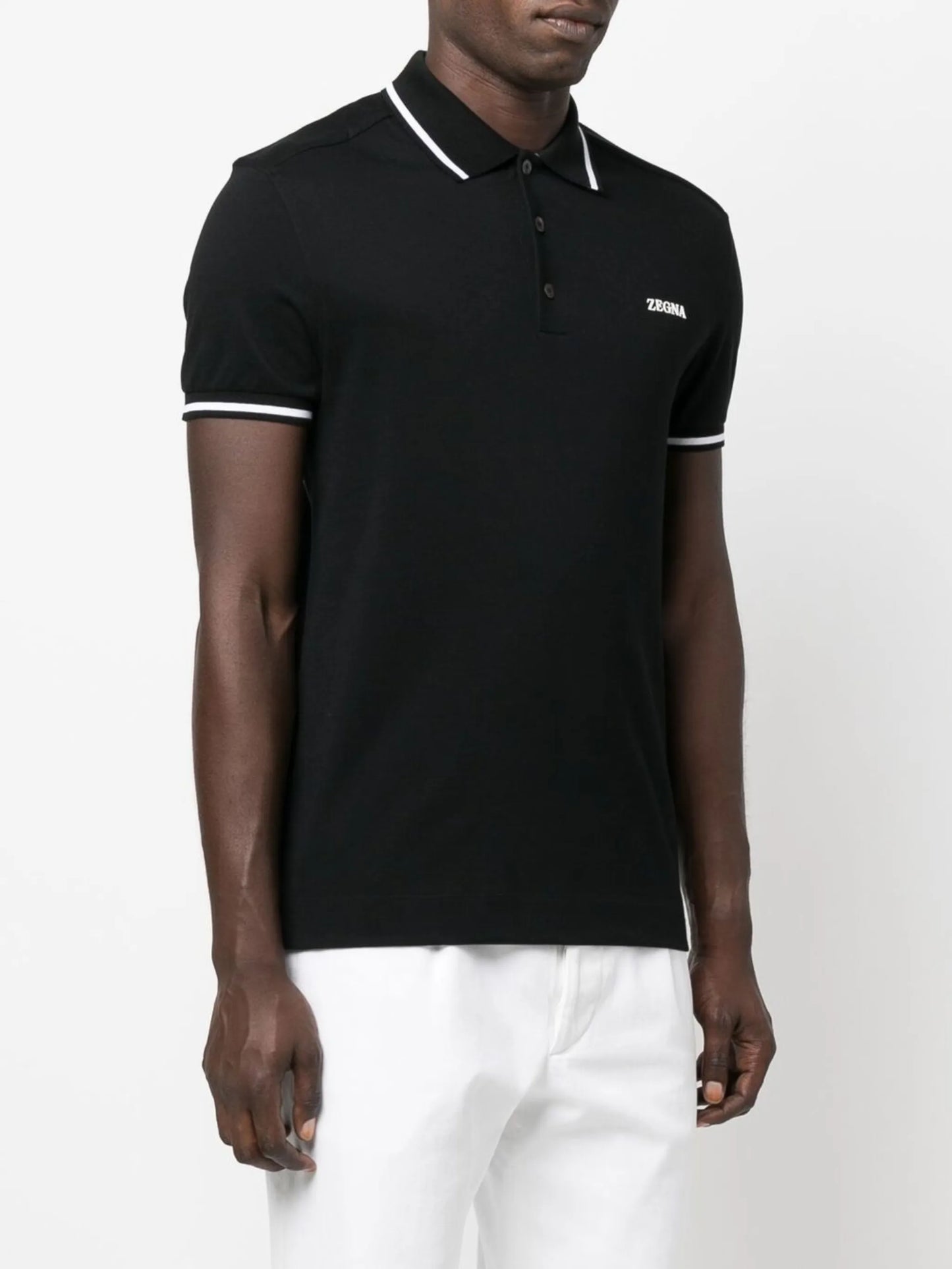 logo-embroidered polo shirt