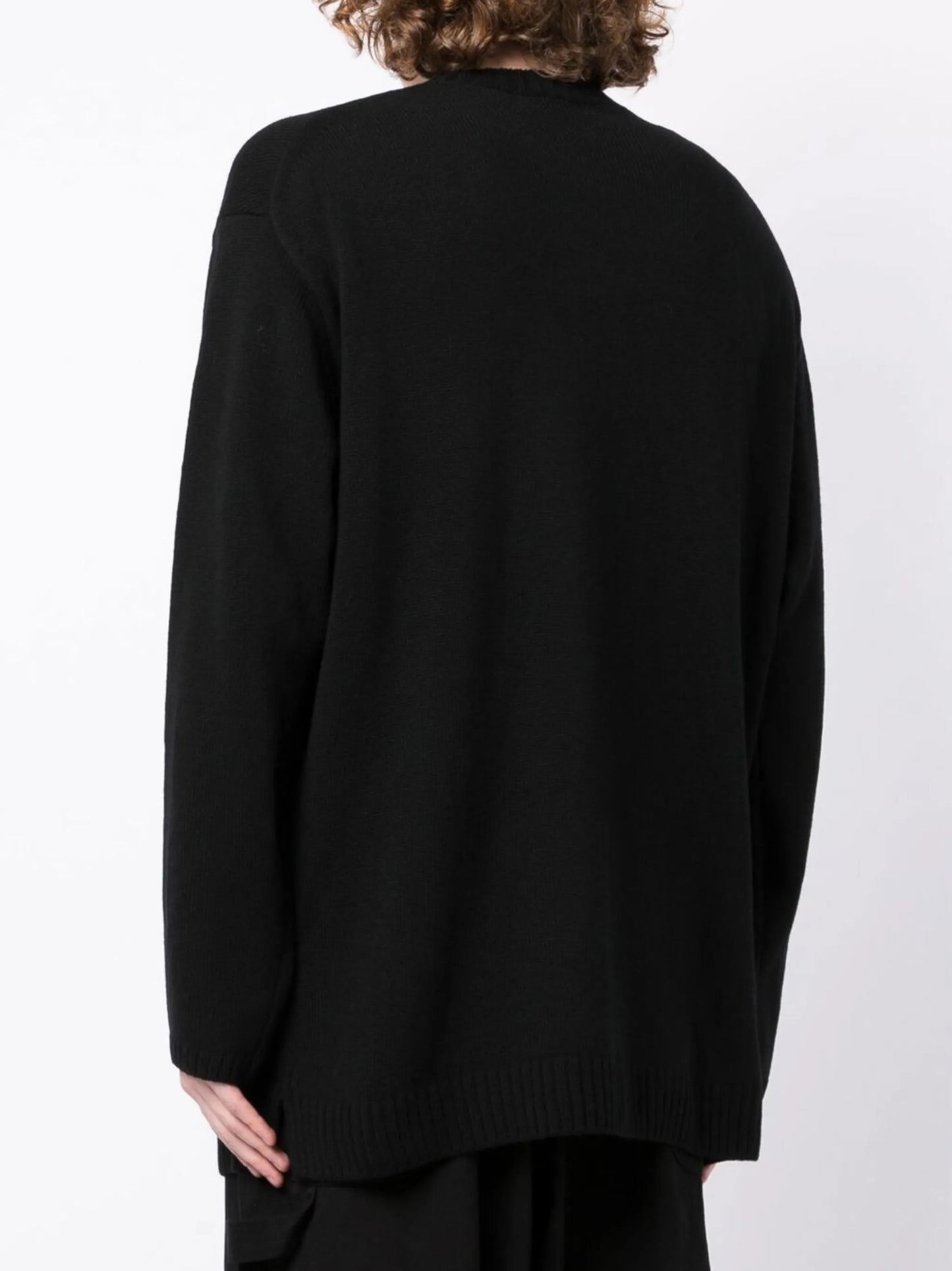 floral-print wool jumper