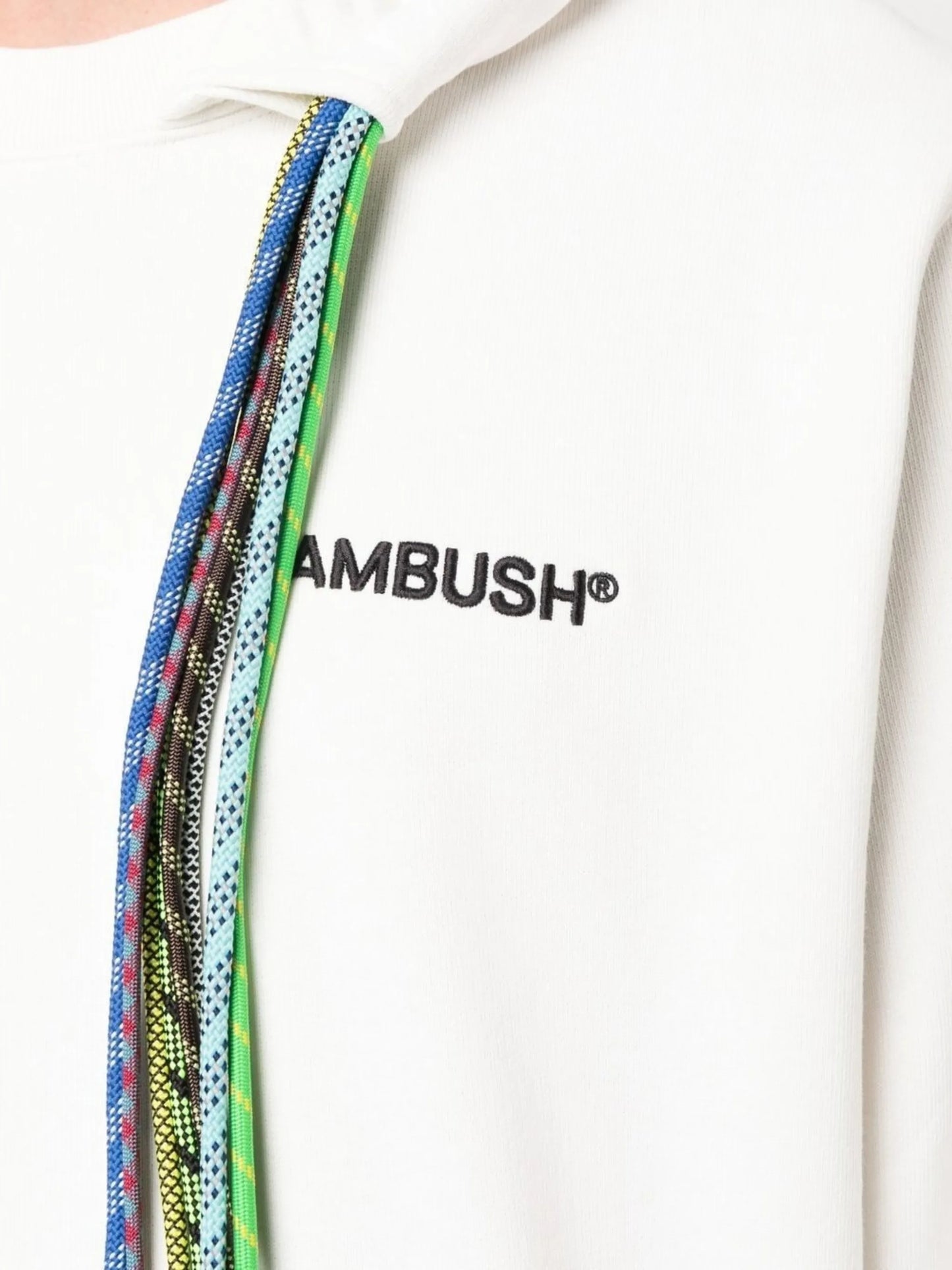 multi-cord long-sleeve hoodie