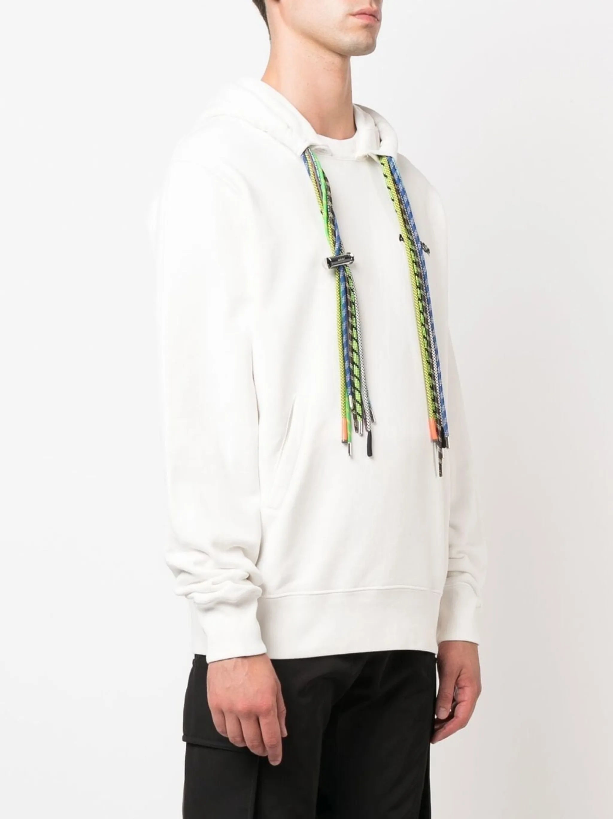multi-cord long-sleeve hoodie