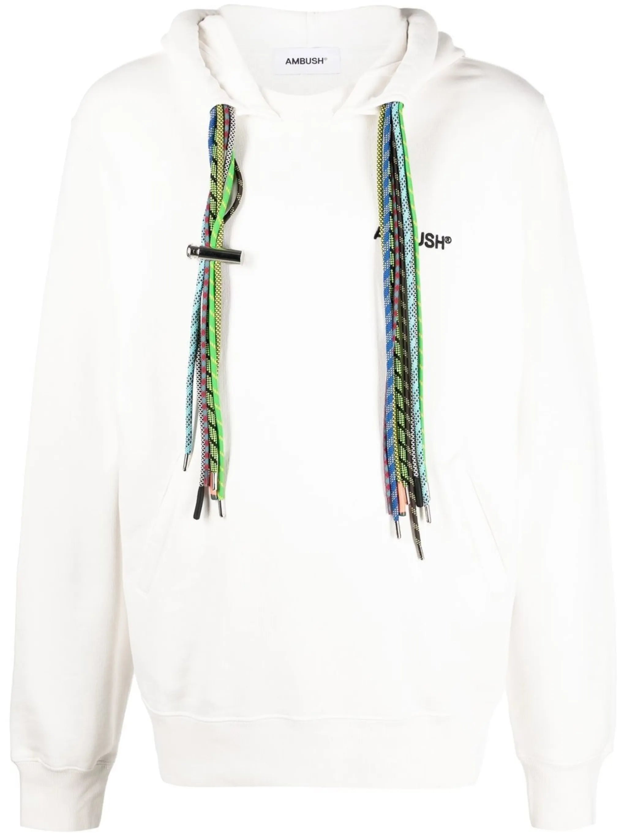 multi-cord long-sleeve hoodie
