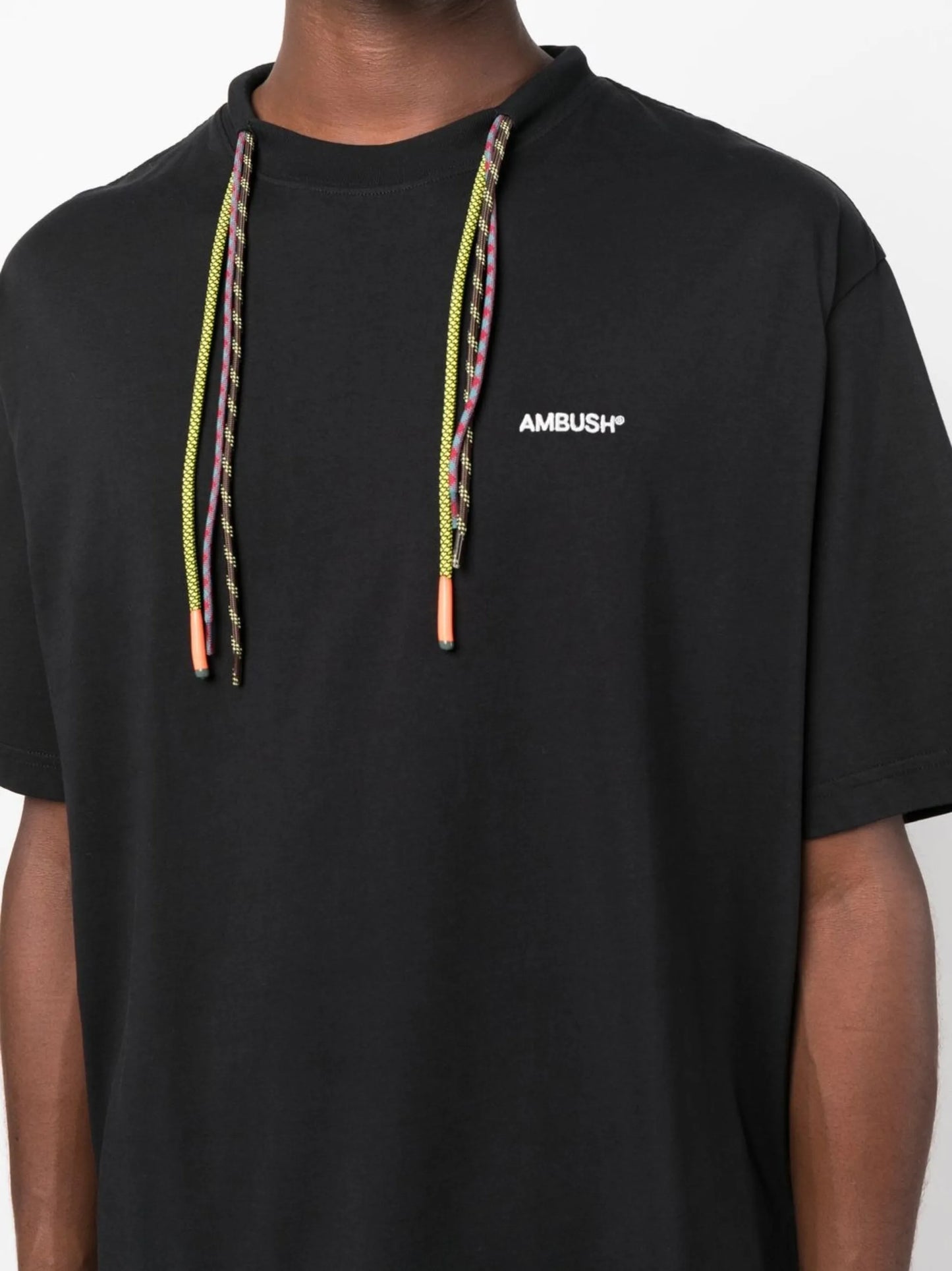 multicord crew-neck T-shirt