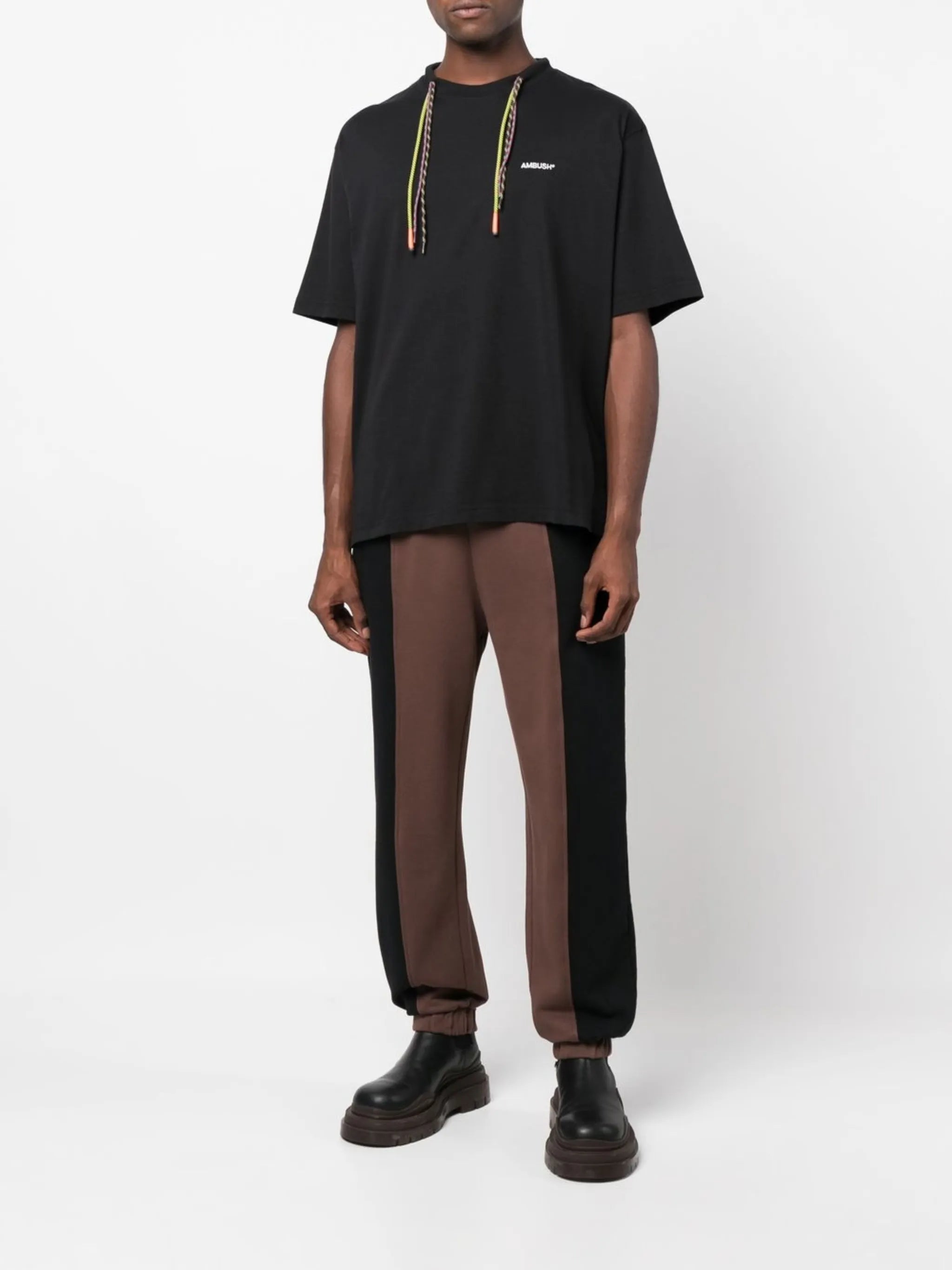multicord crew-neck T-shirt