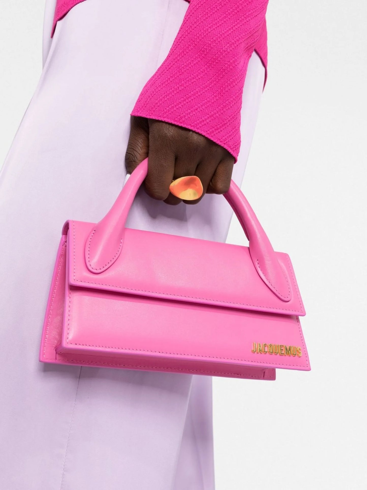 Le Chiquito Long leather tote bag