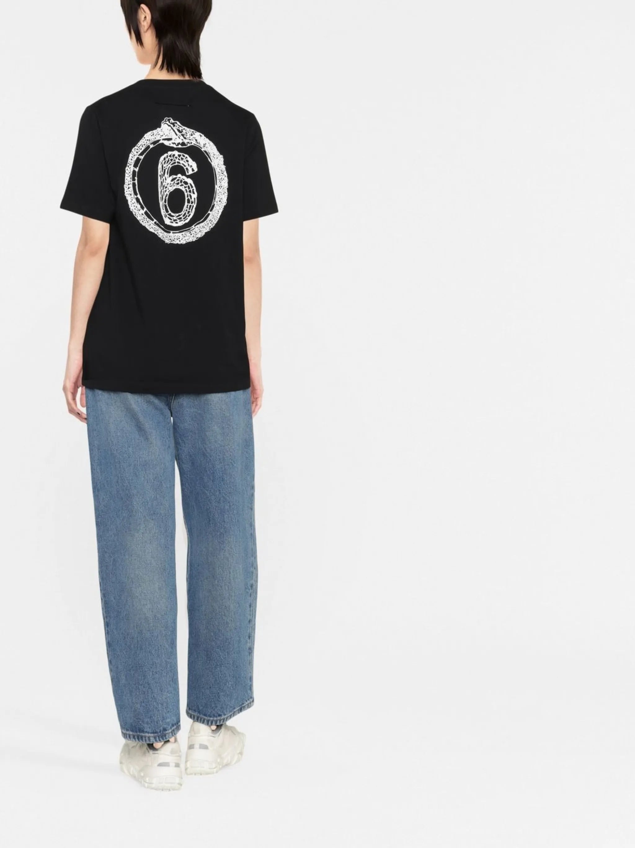 logo-print jersey T-shirt