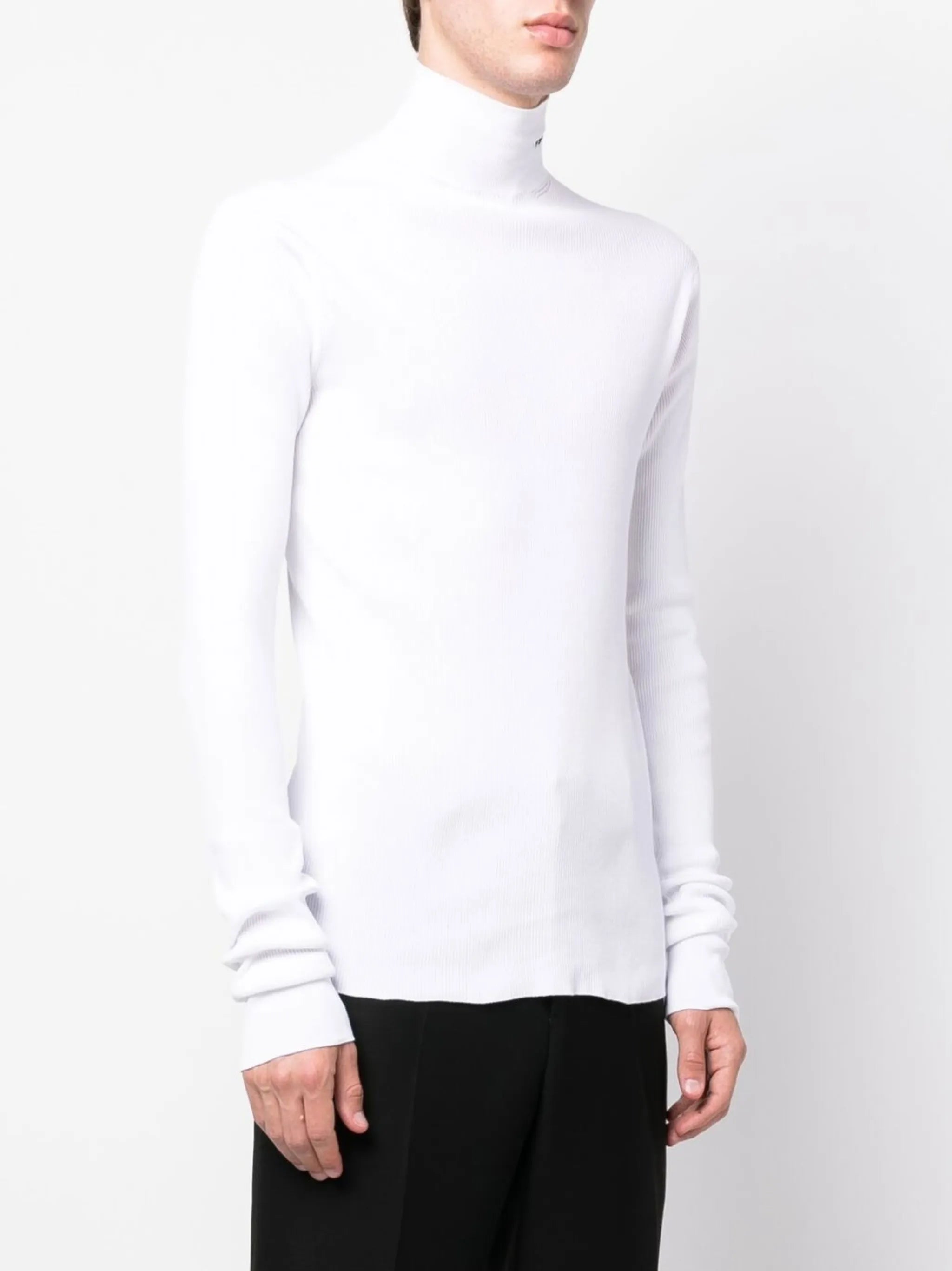 roll-neck cotton jumper