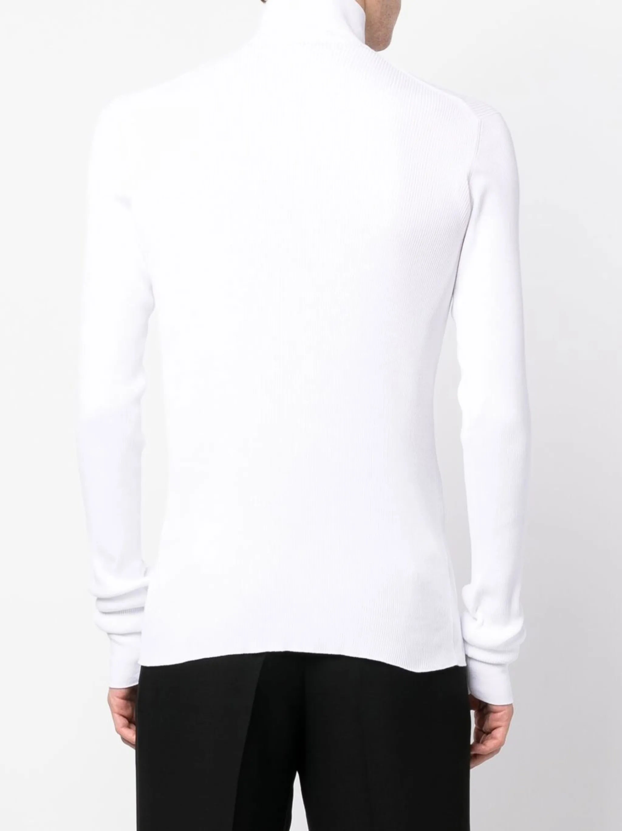 roll-neck cotton jumper