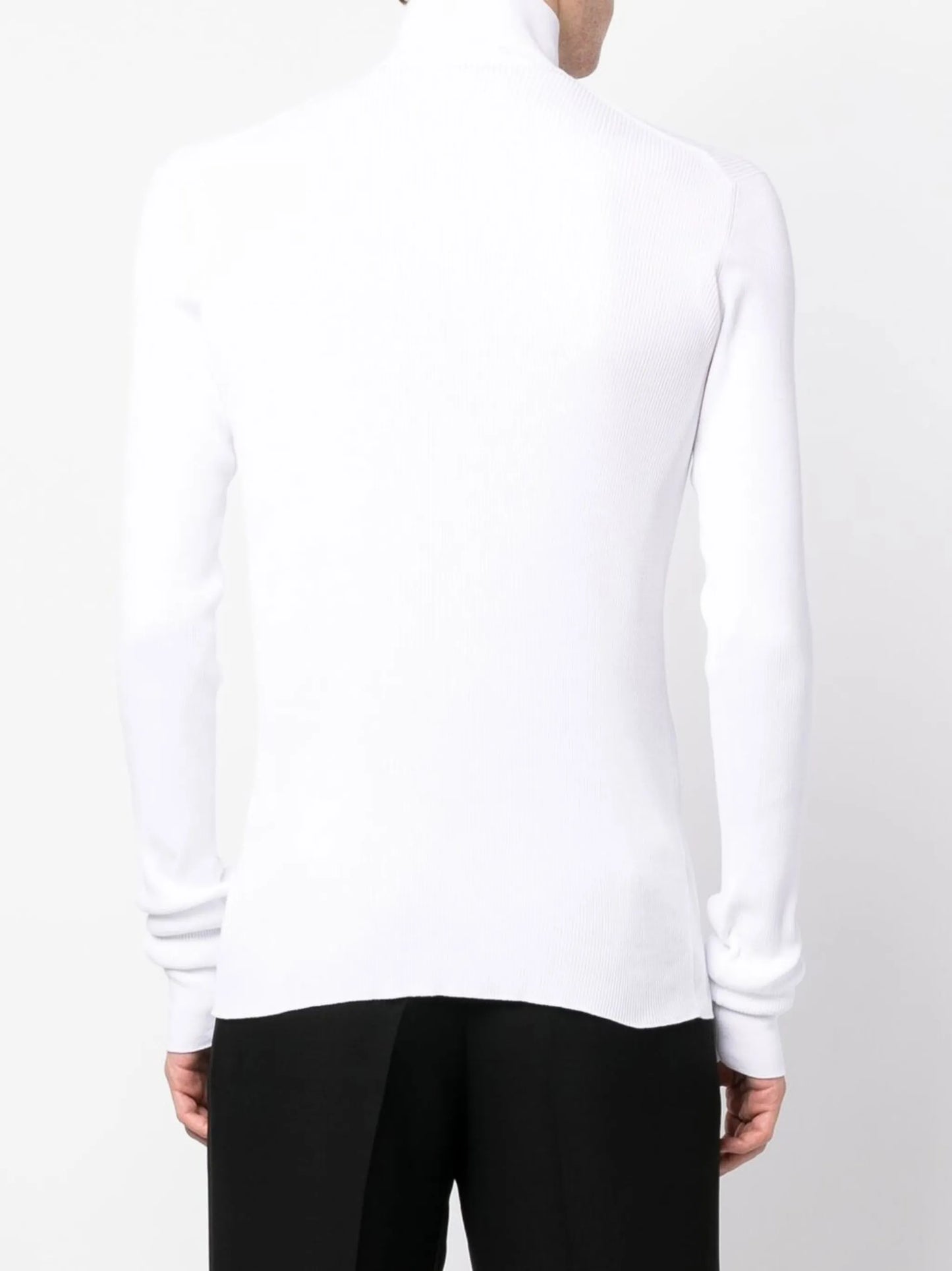 roll-neck cotton jumper