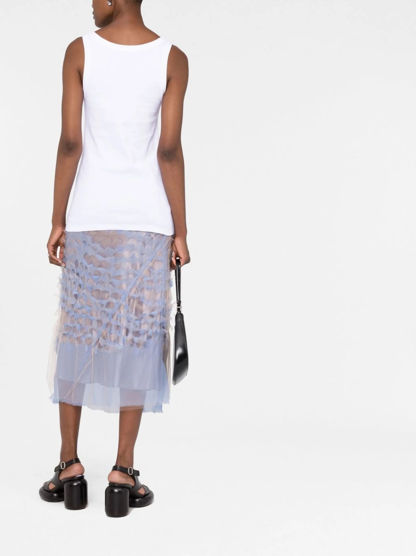 ribbed-knit tank top