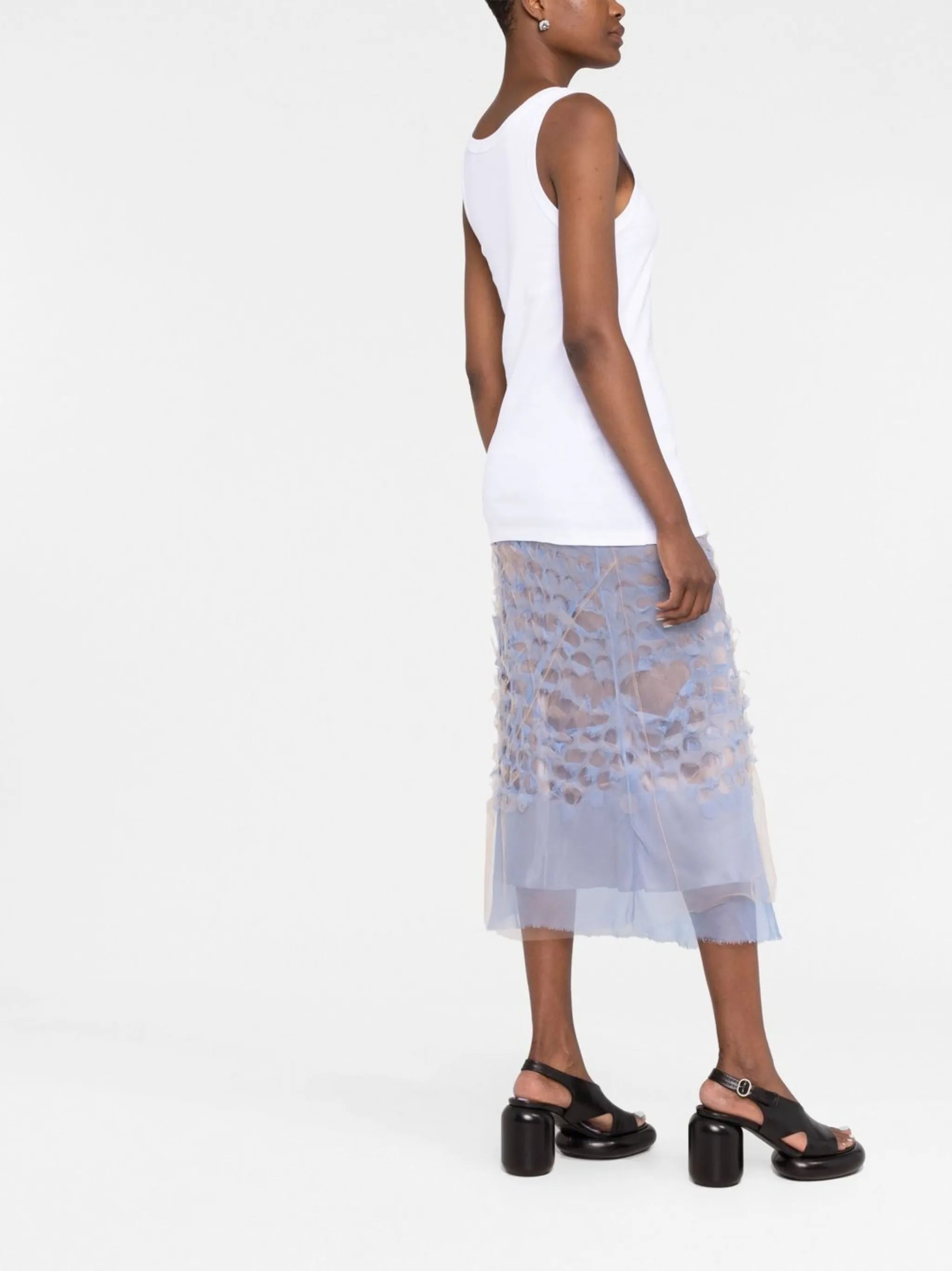 ribbed-knit tank top