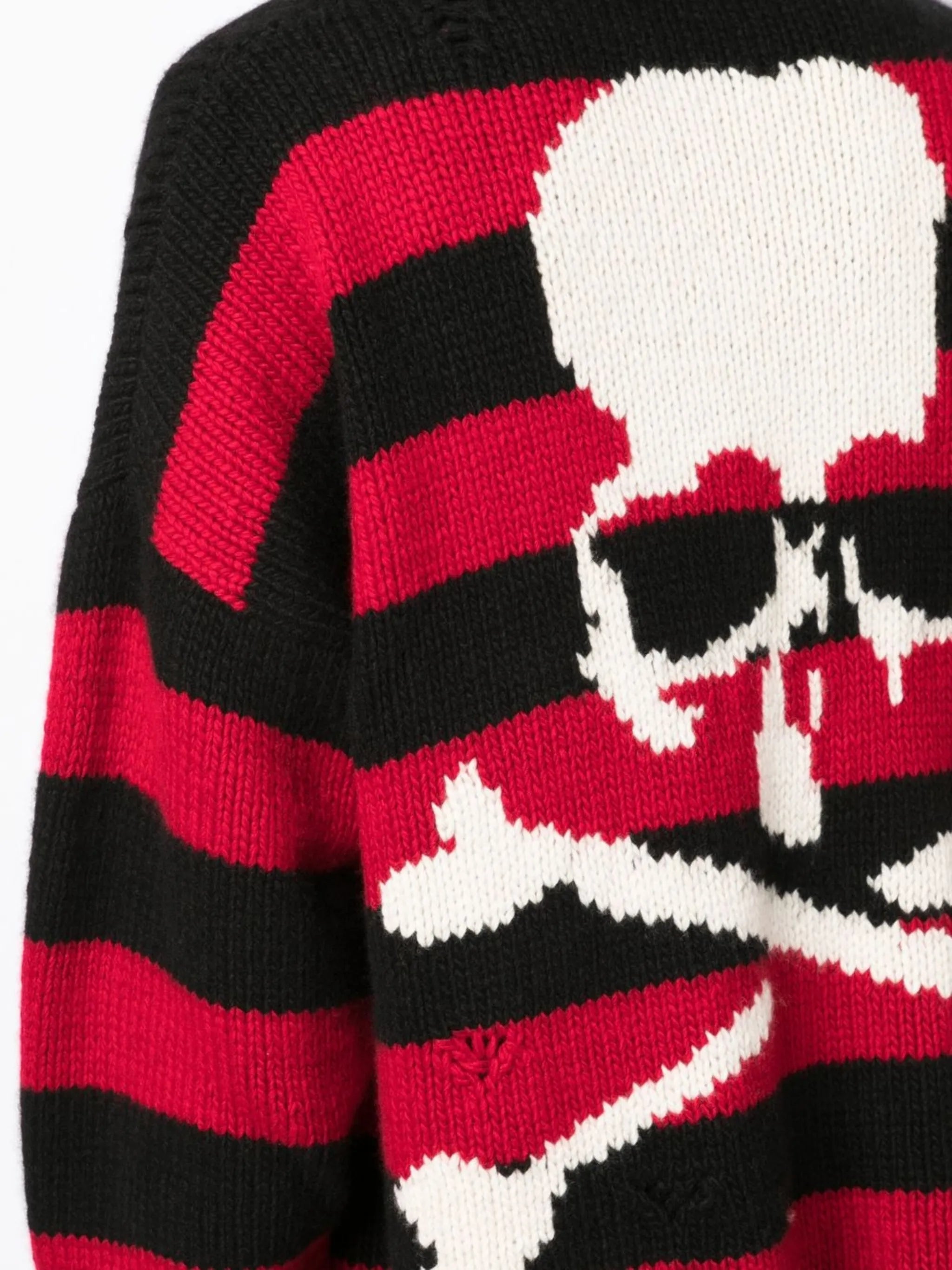 rear skull-print cardigan