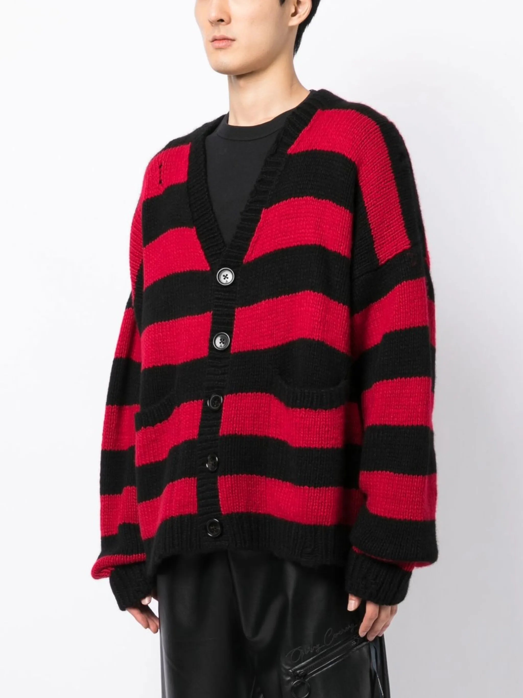 rear skull-print cardigan