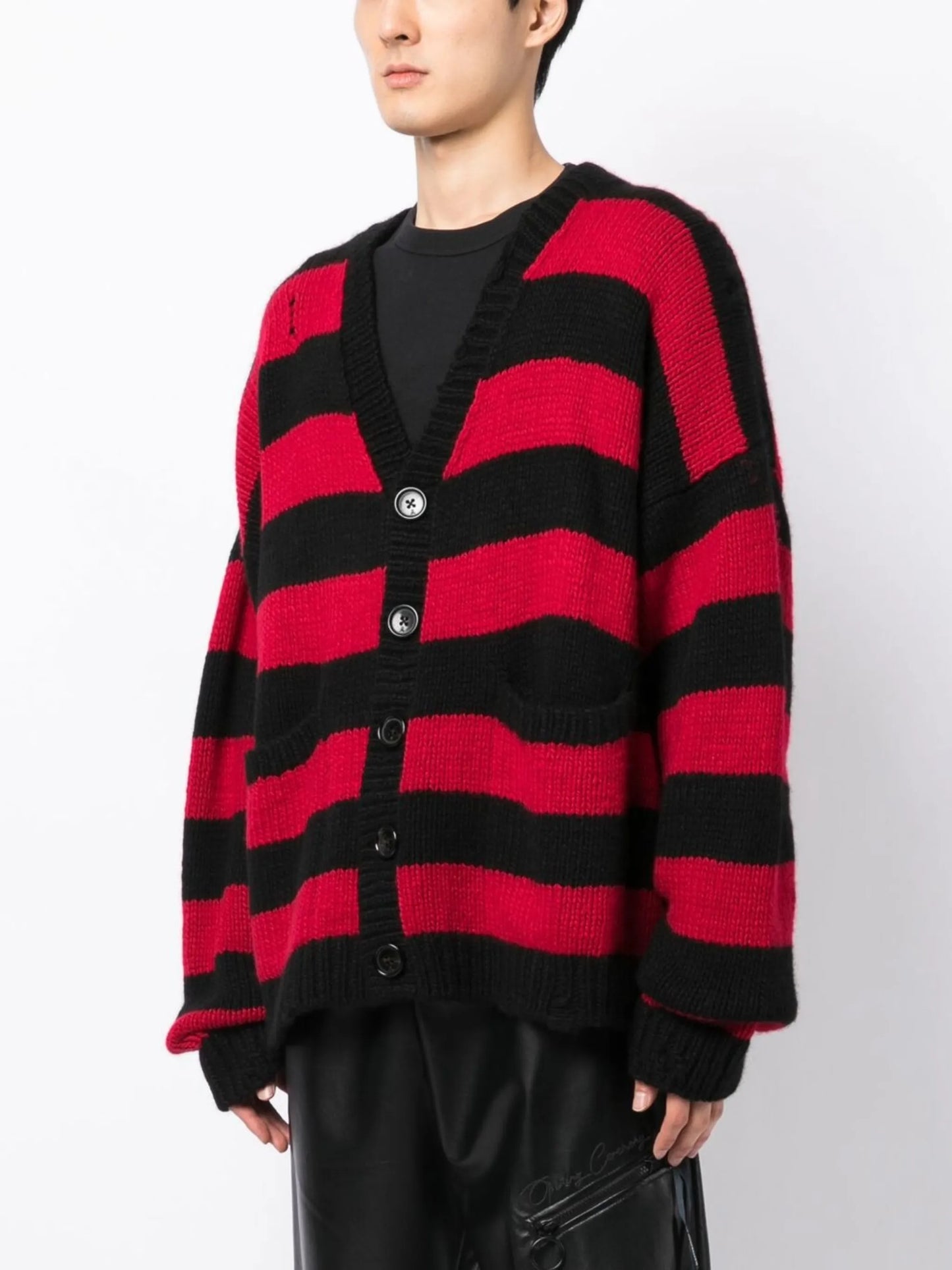 rear skull-print cardigan