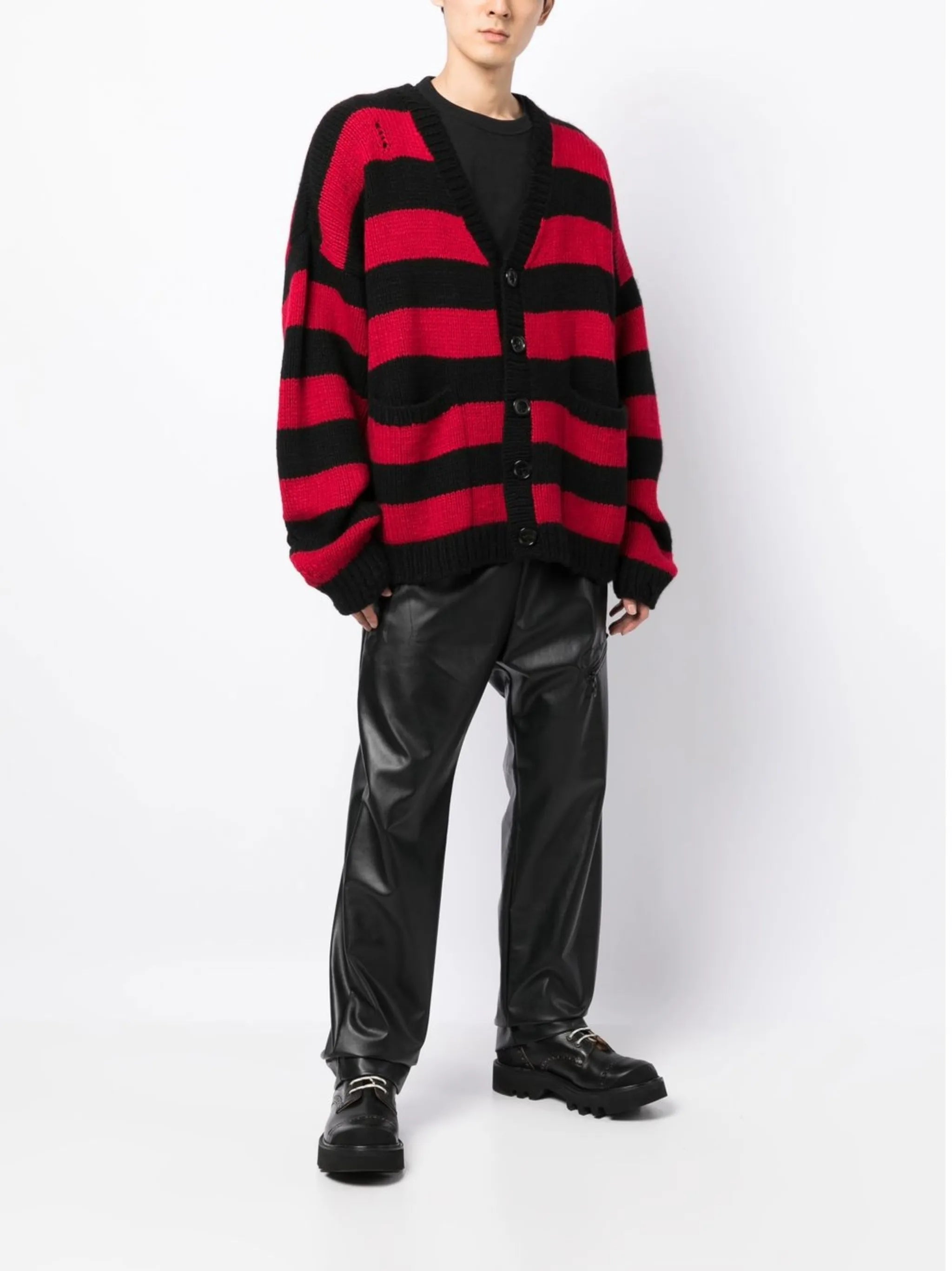 rear skull-print cardigan