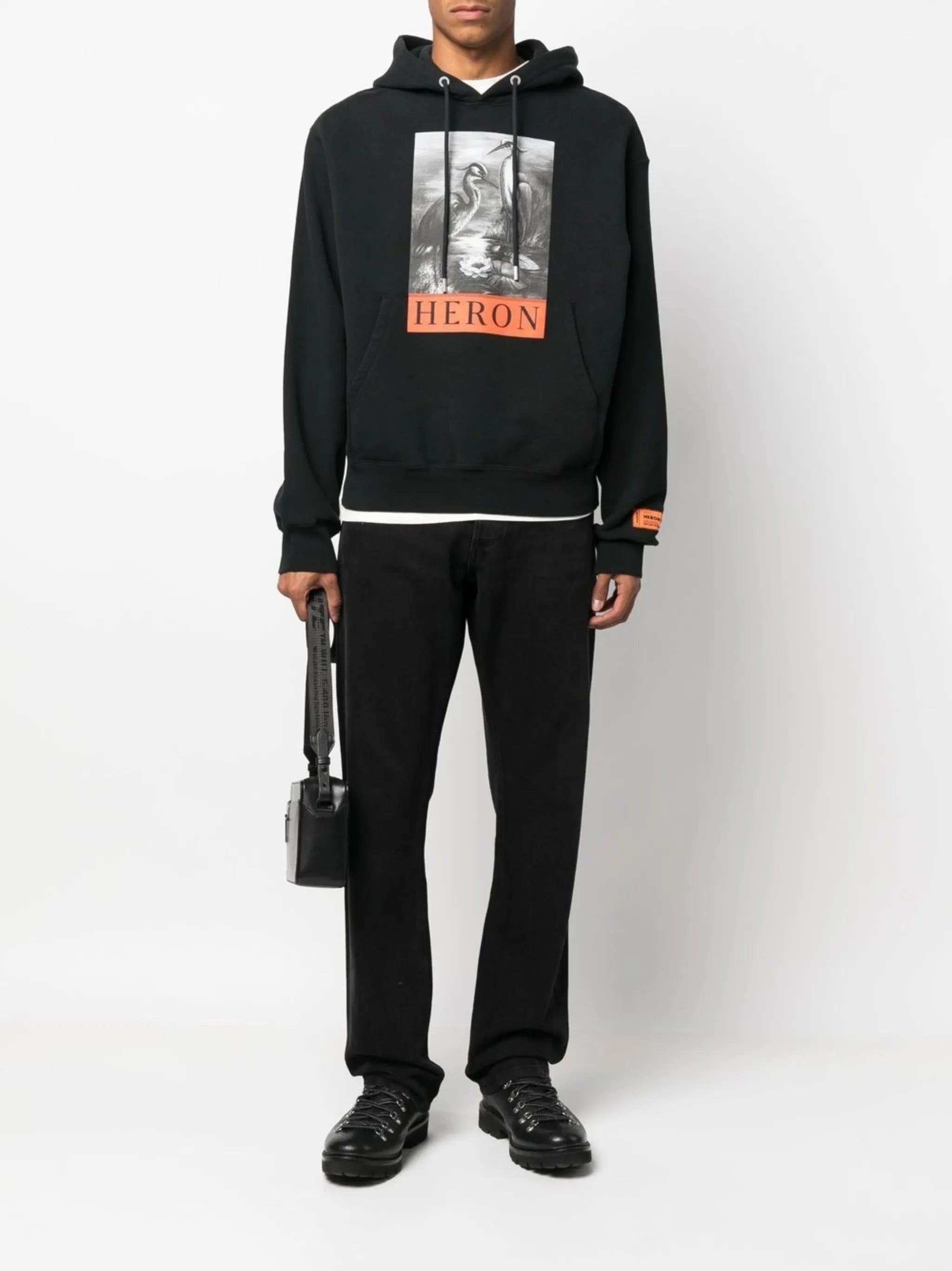 graphic-print hoodie