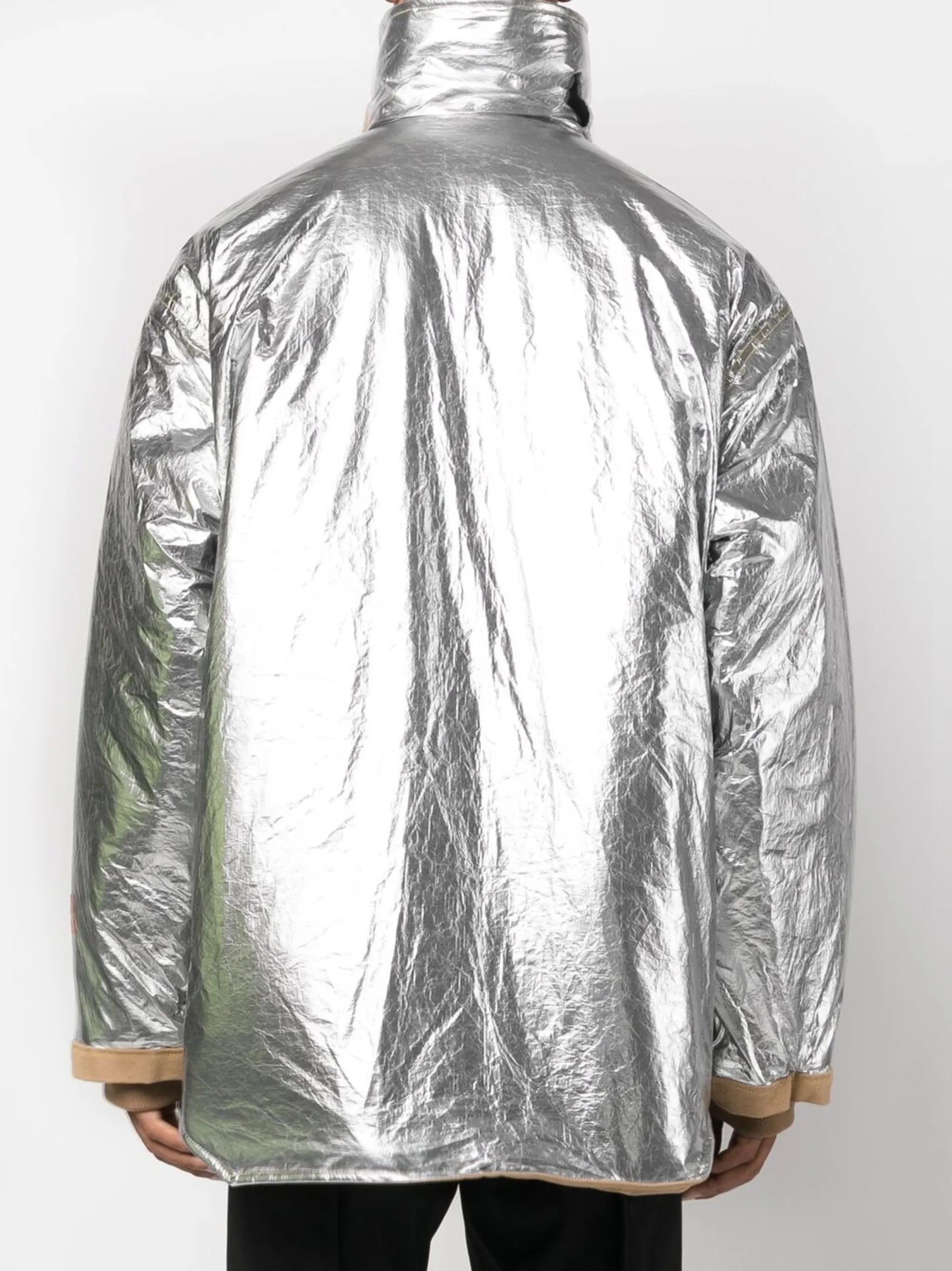metallic fireman jacket