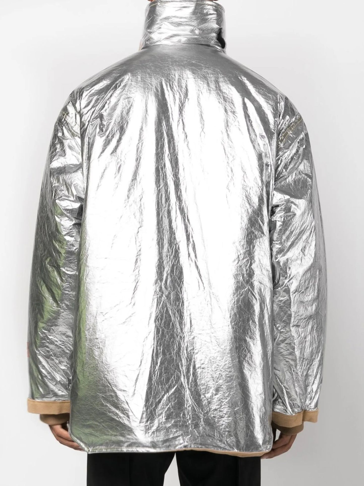 metallic fireman jacket