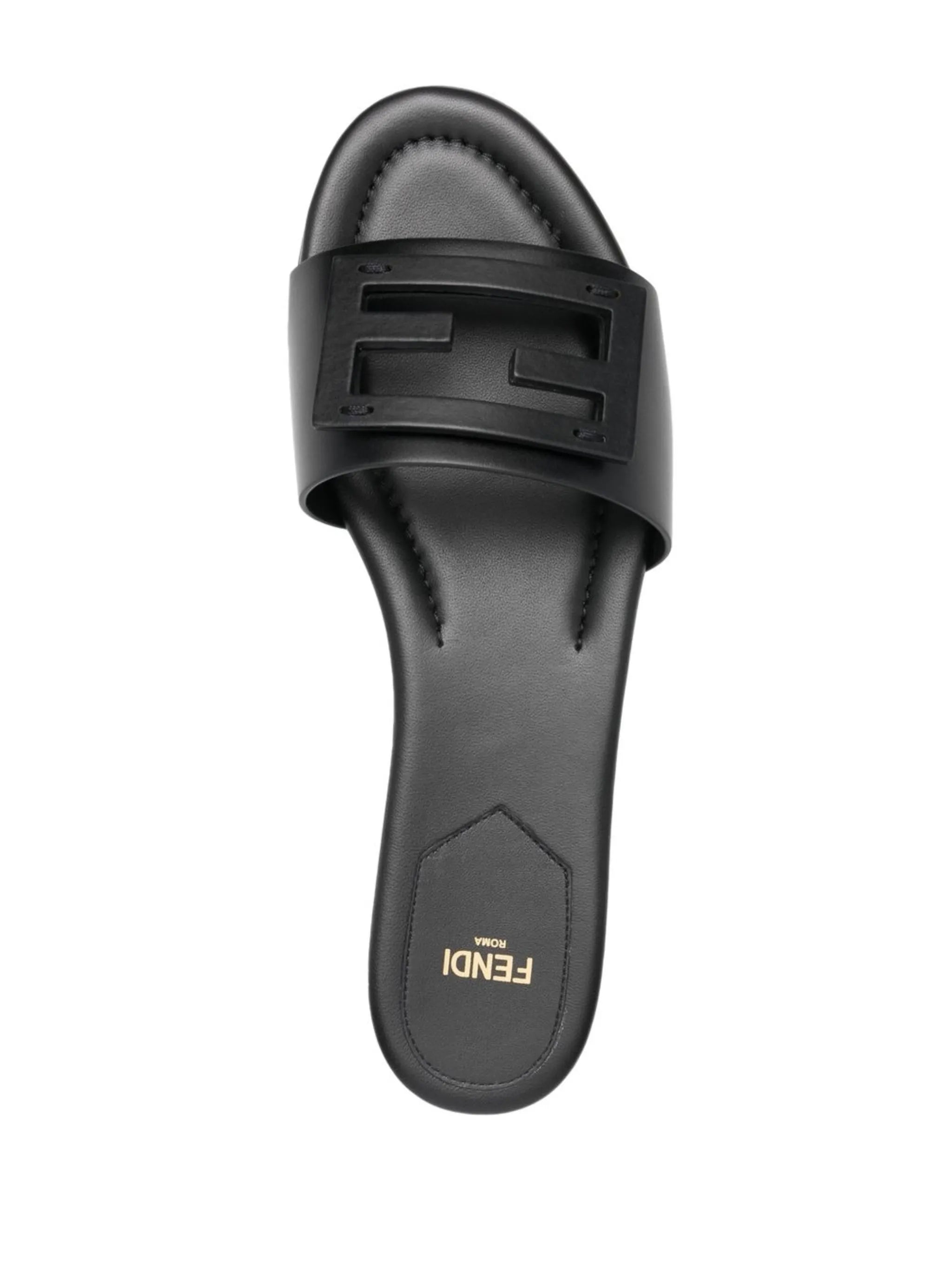 Baguette leather slides