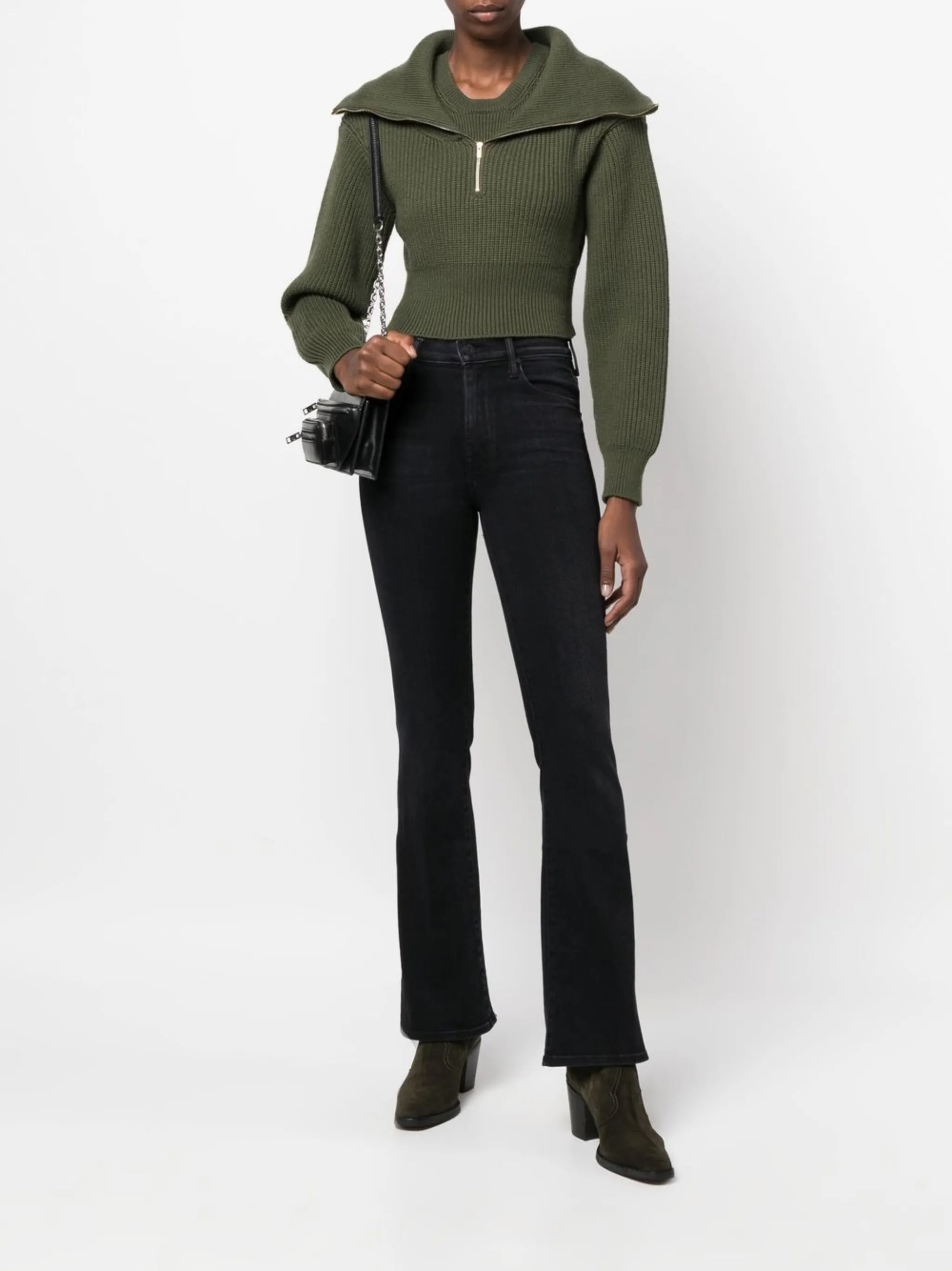 slim-fit flared jeans
