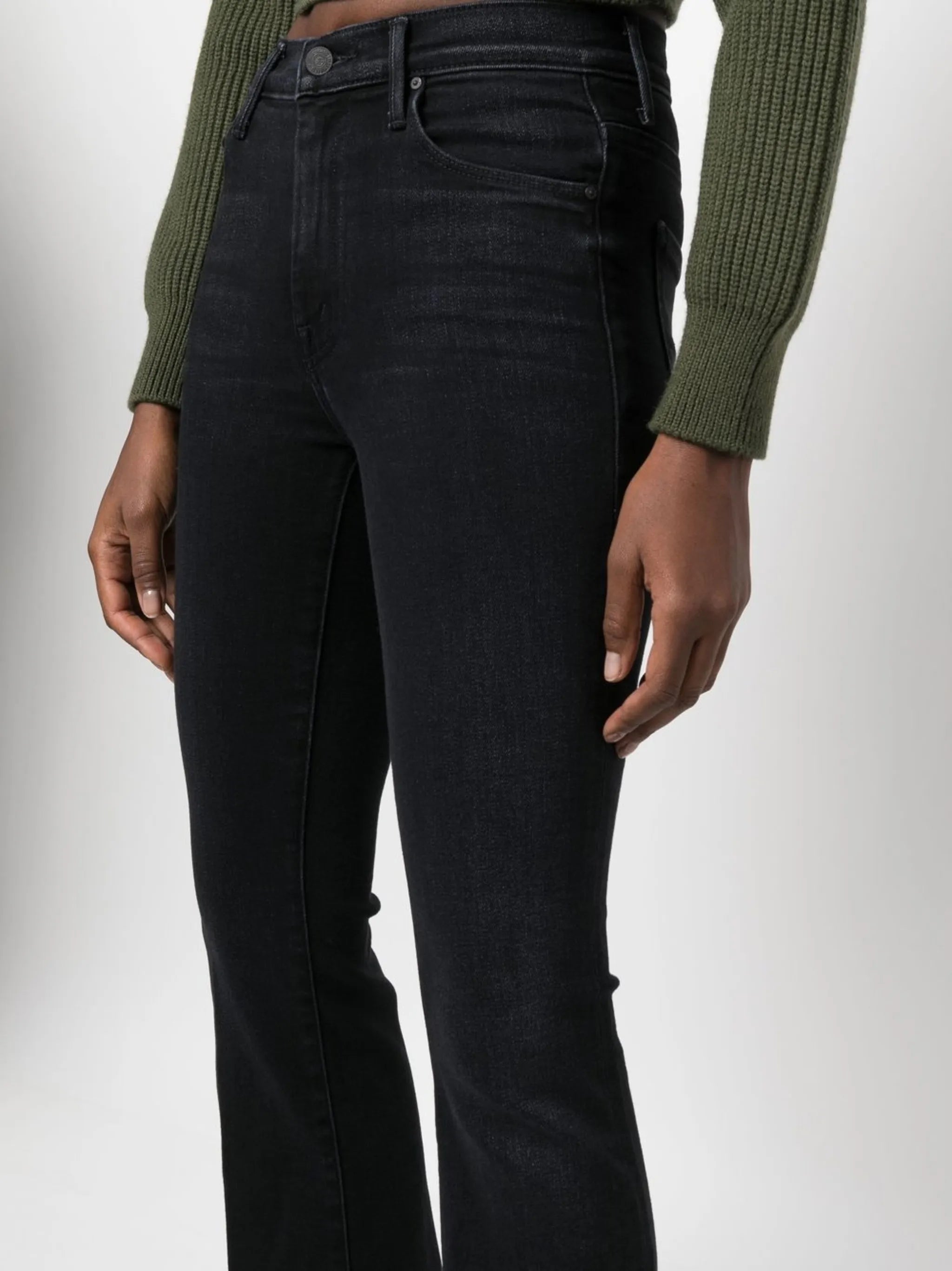 slim-fit flared jeans