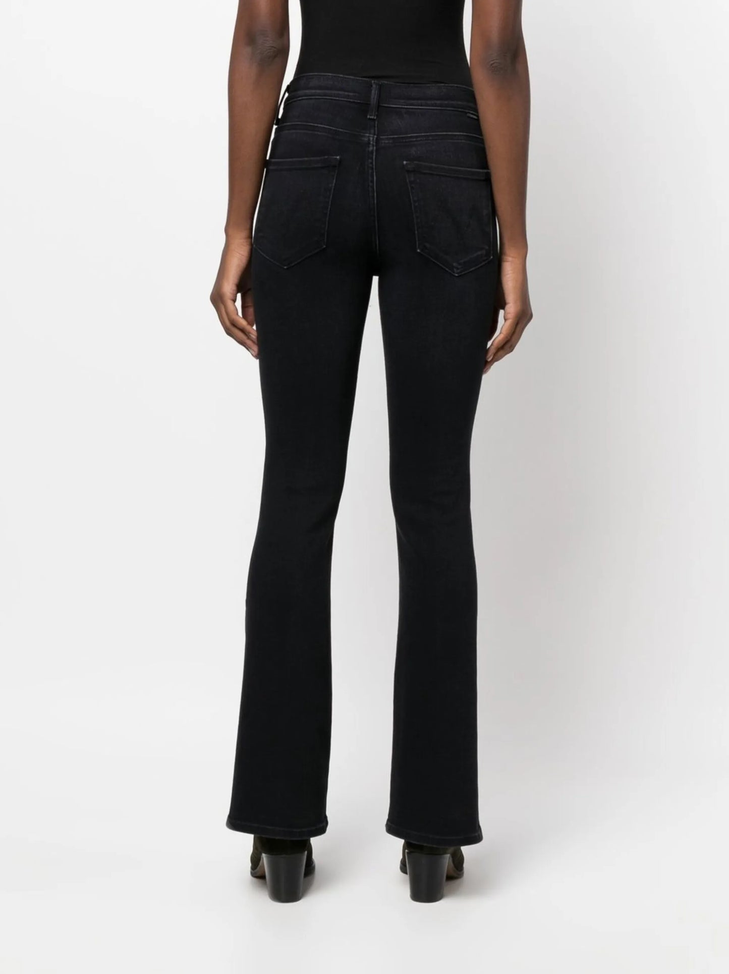 slim-fit flared jeans