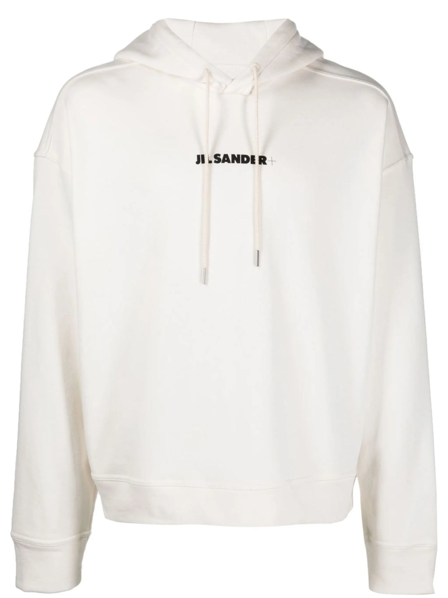 logo-print detail hoodie
