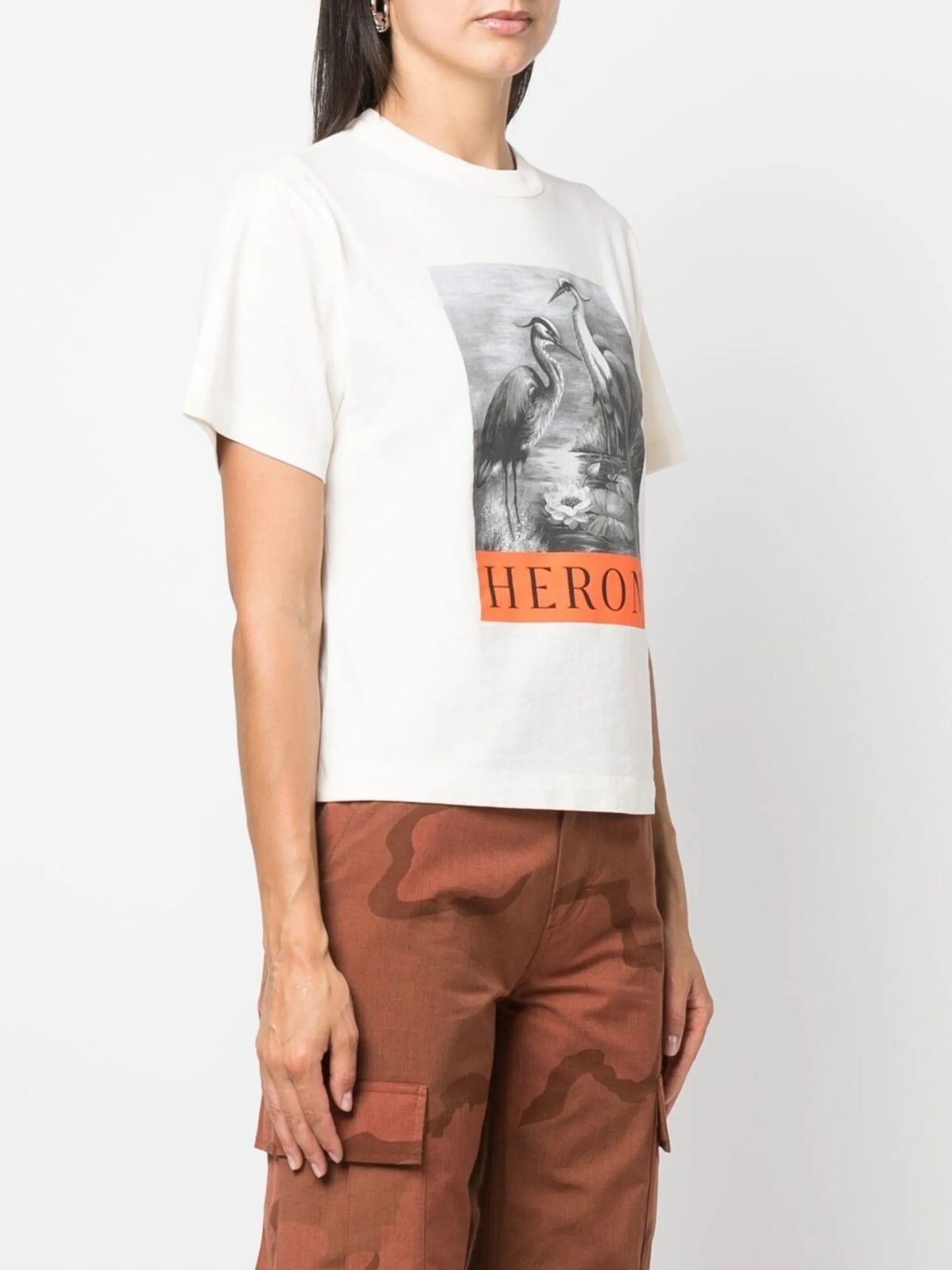 bird logo-print T-shirt
