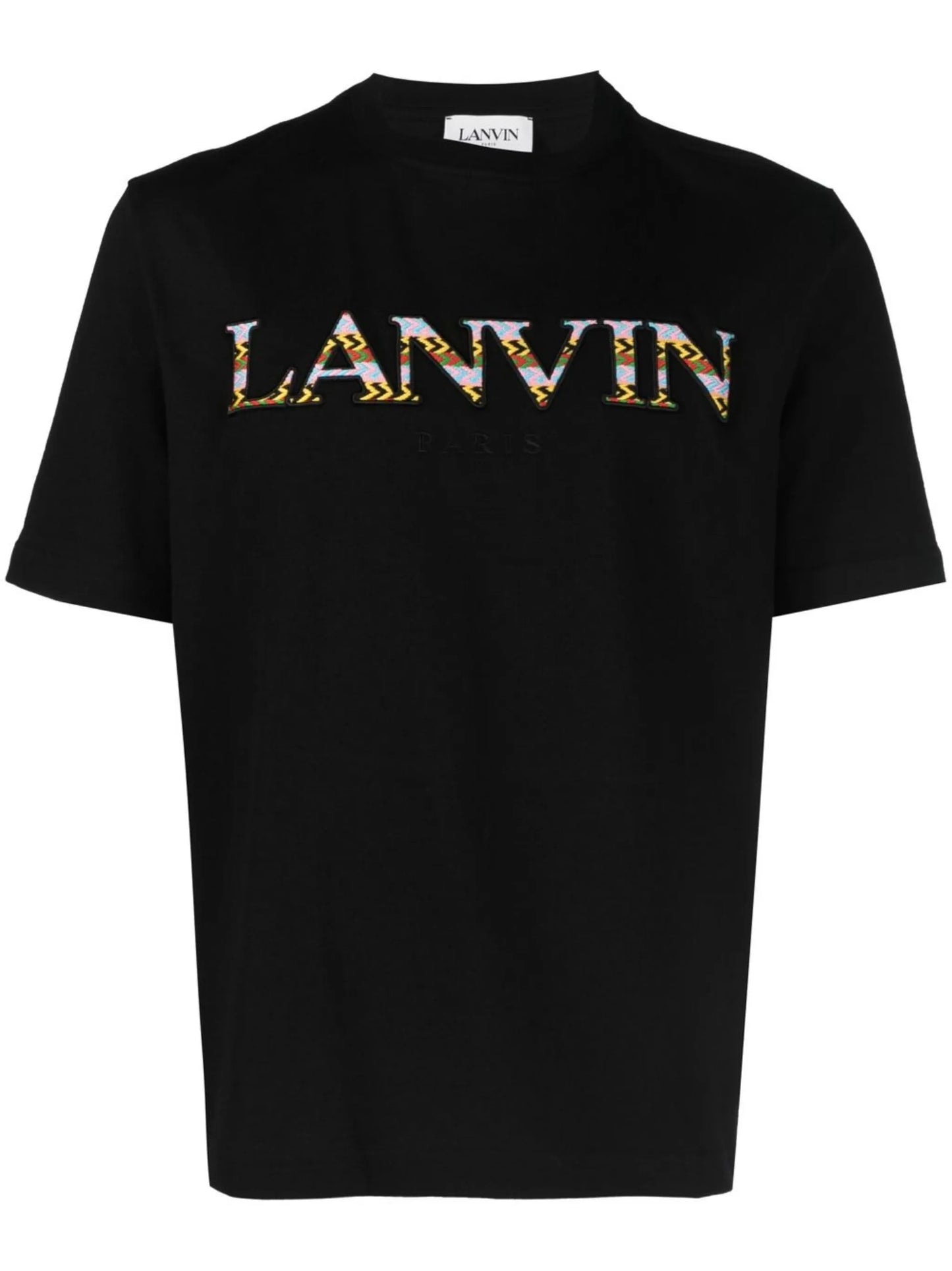 contrast logo-print crew-neck T-shirt