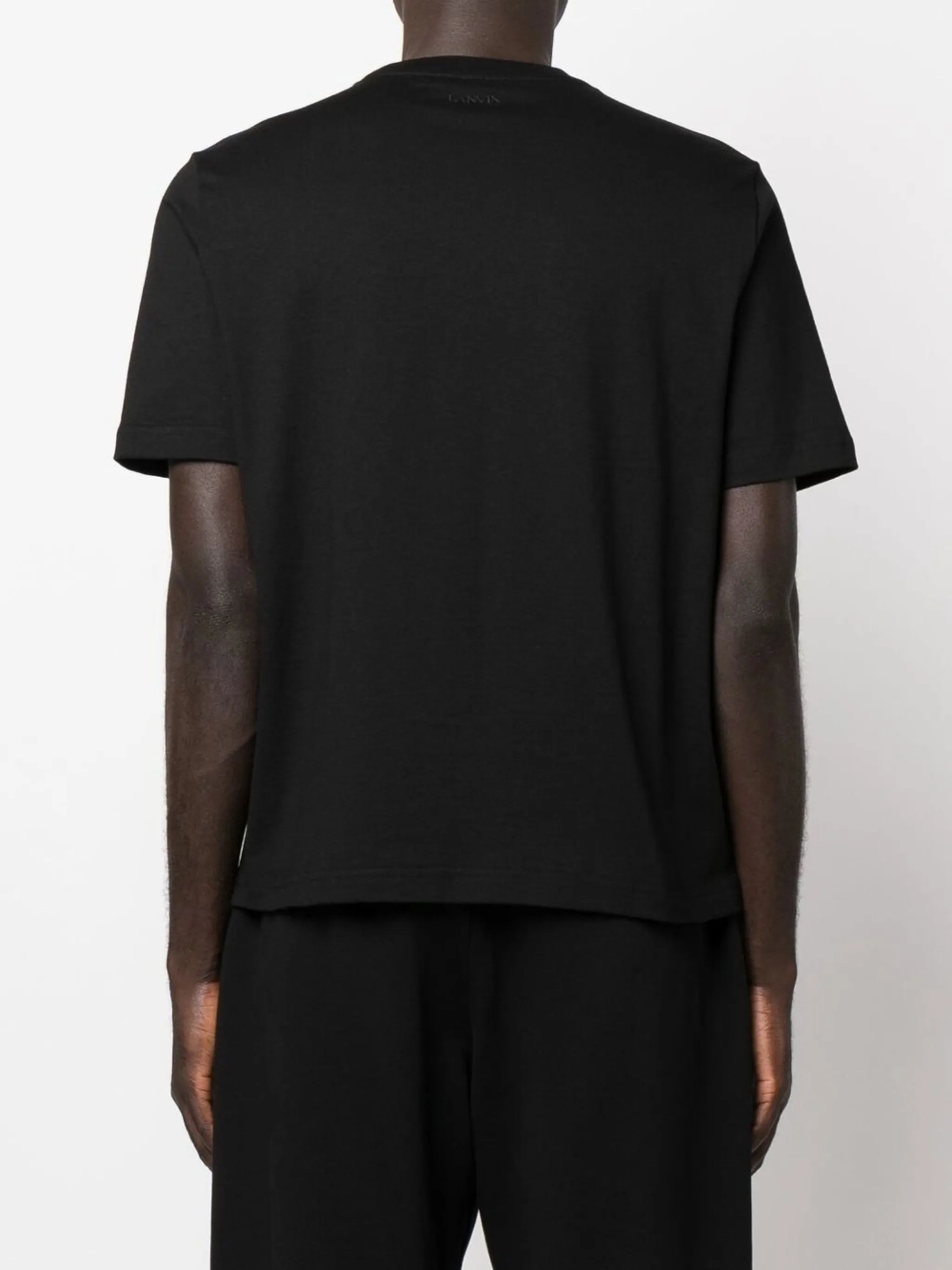 contrast logo-print crew-neck T-shirt