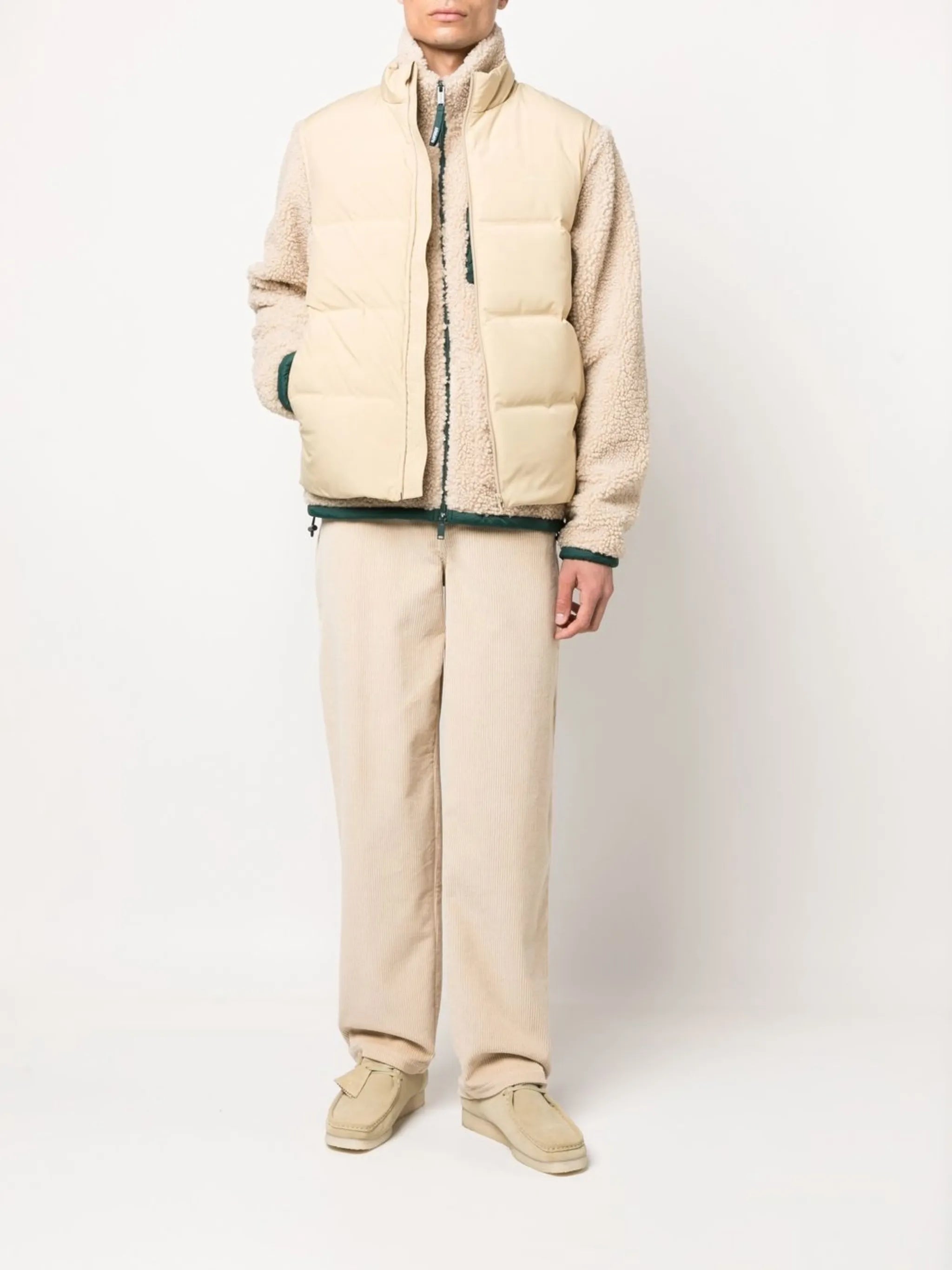 padded zip-up gilet