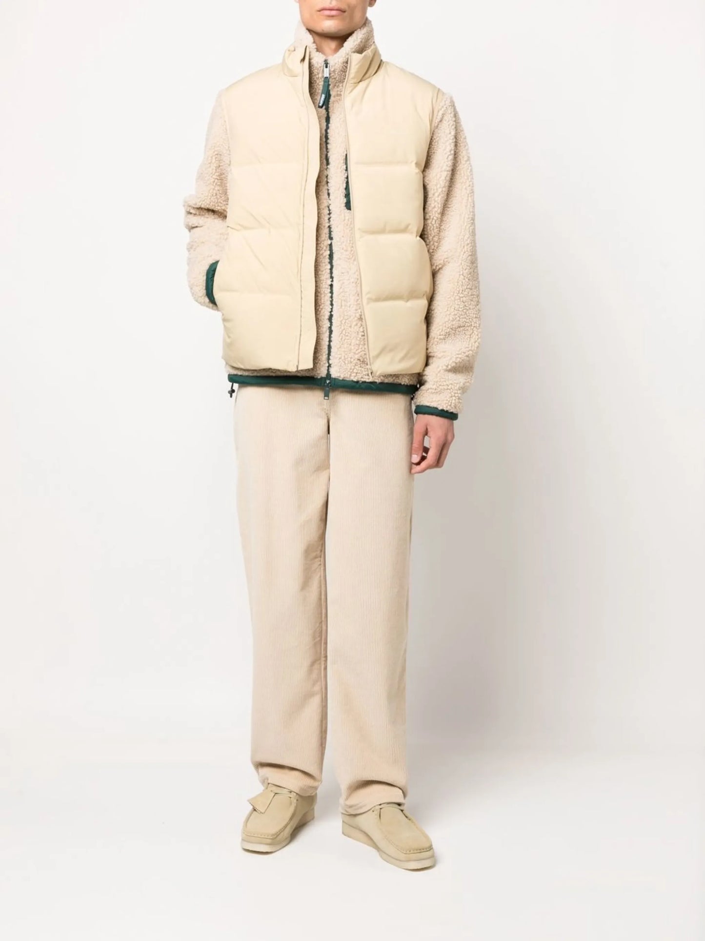 padded zip-up gilet