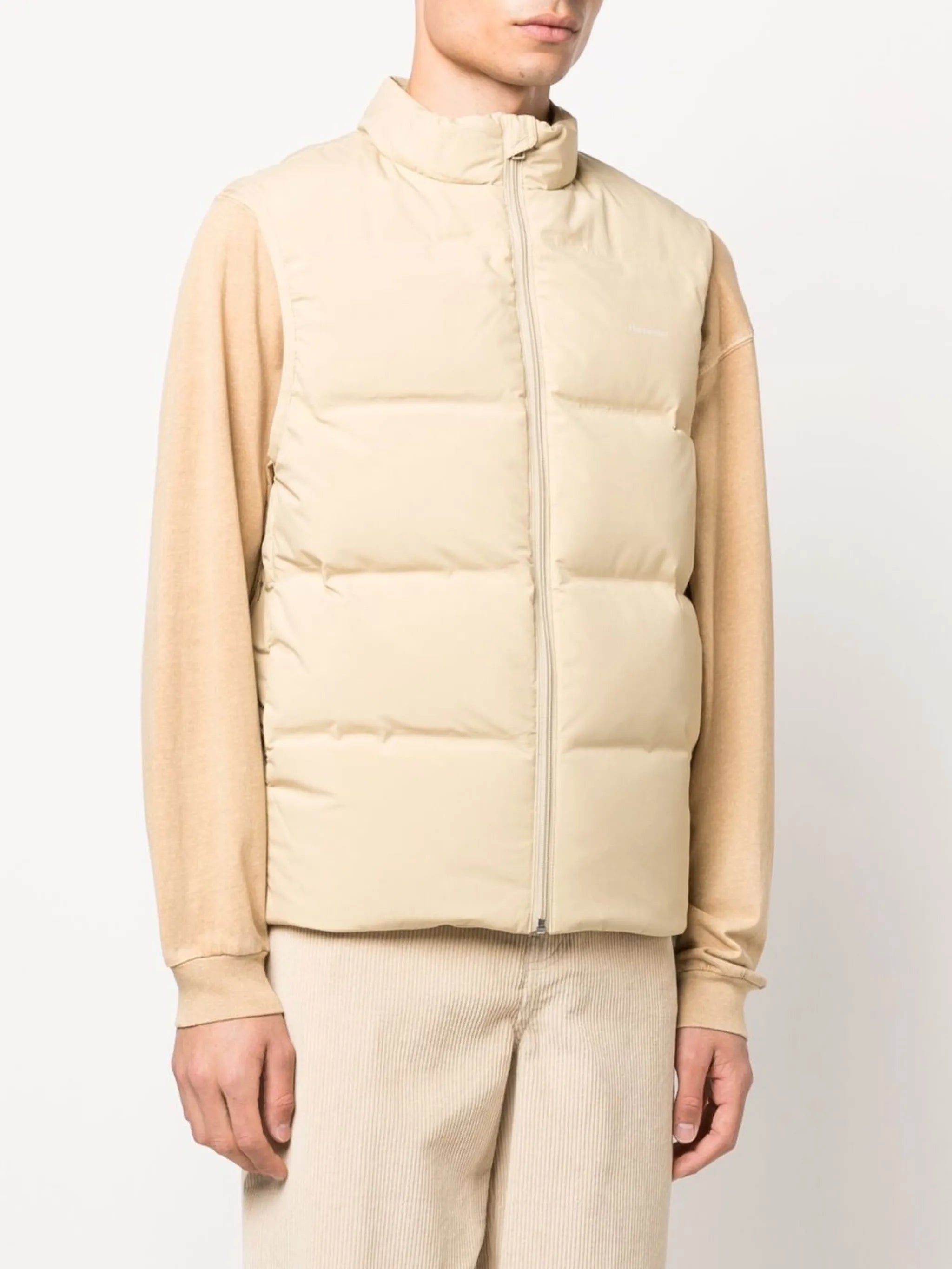 padded zip-up gilet